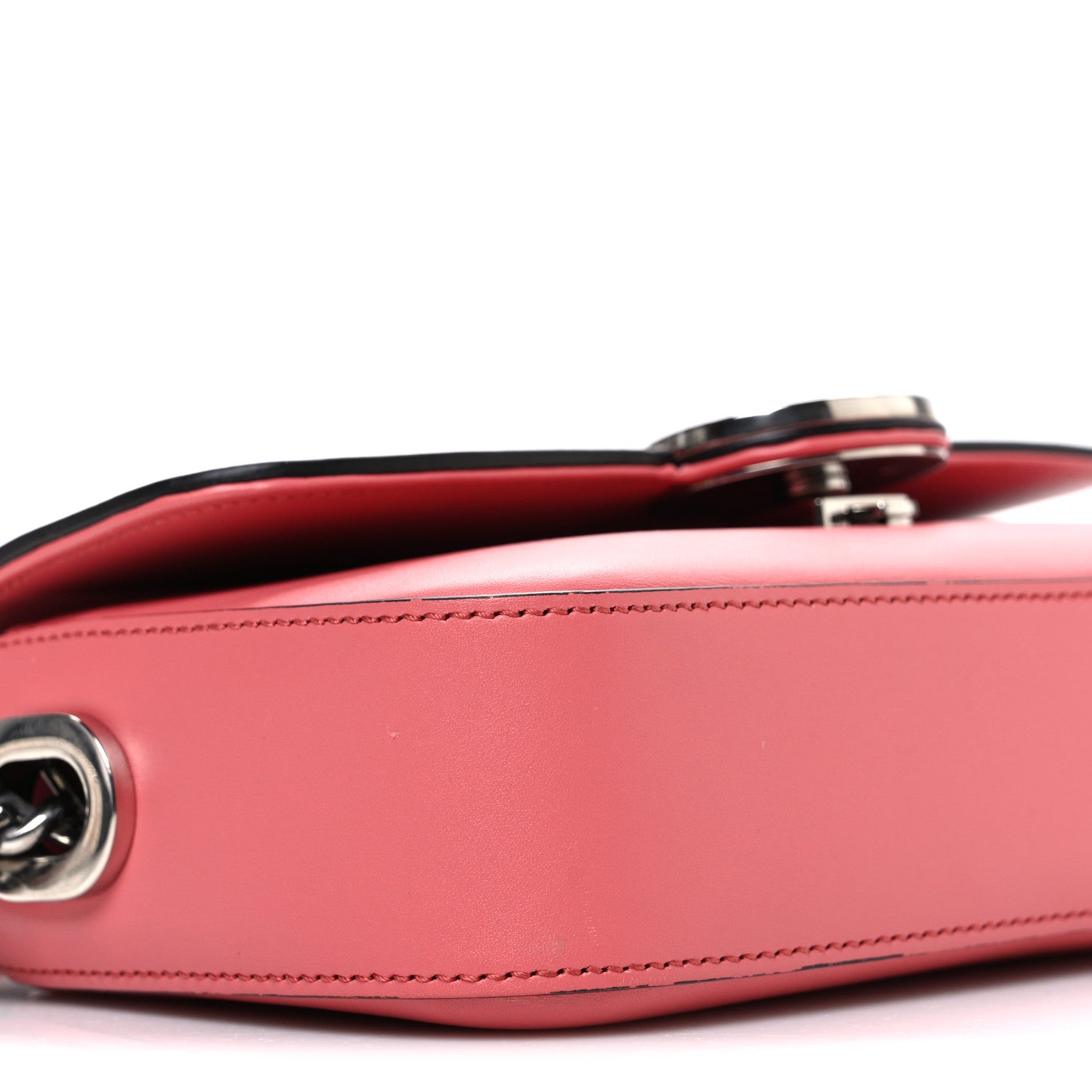 Senna Calfskin Petite GG Top Handle Shoulder Bag Pink