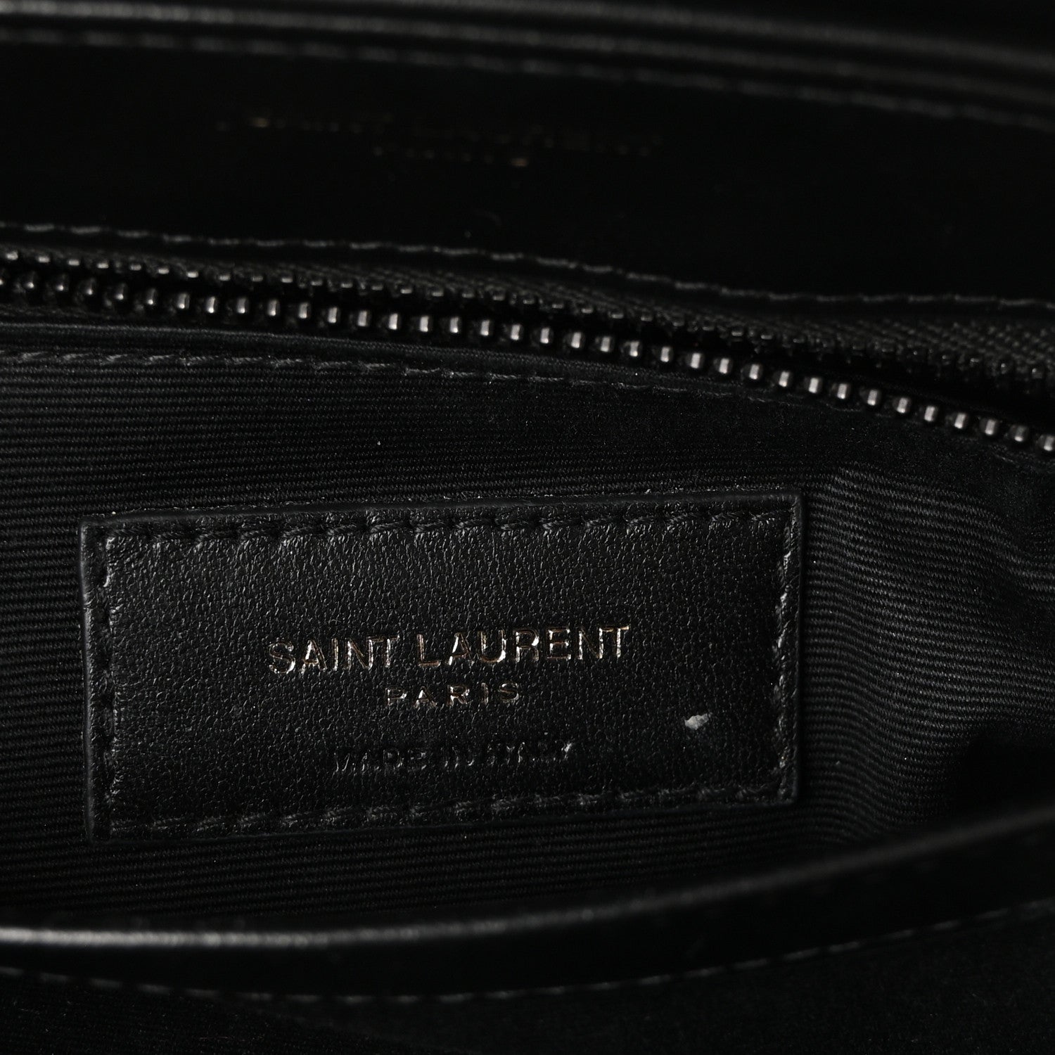 Calfskin Y Quilted Monogram Monochrome Toy Loulou Crossbody Bag Black