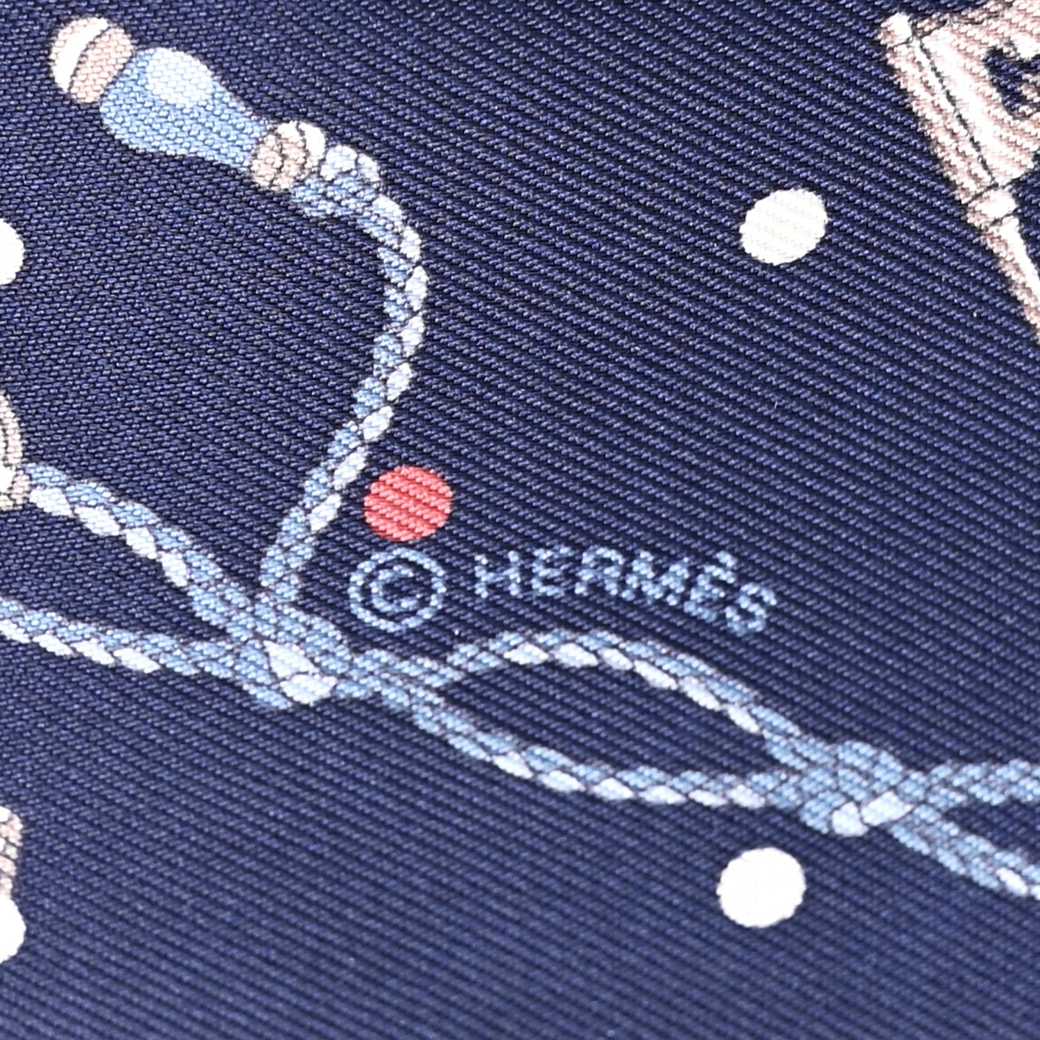 Silk Metallic Agneau Les Cles A Pois Fringed Twilly Bleu Marine Gris Argent Multicolor