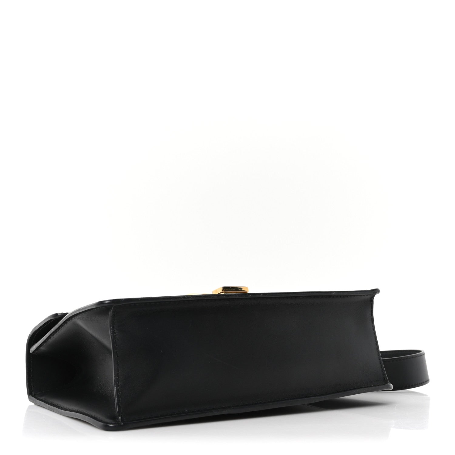 Calfskin Small Sylvie Shoulder Bag Black