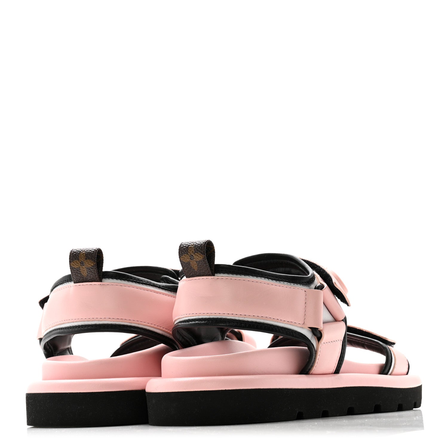 Calfskin Pool Pillow Flat Comfort Sandals 37 Rose Clair Pink