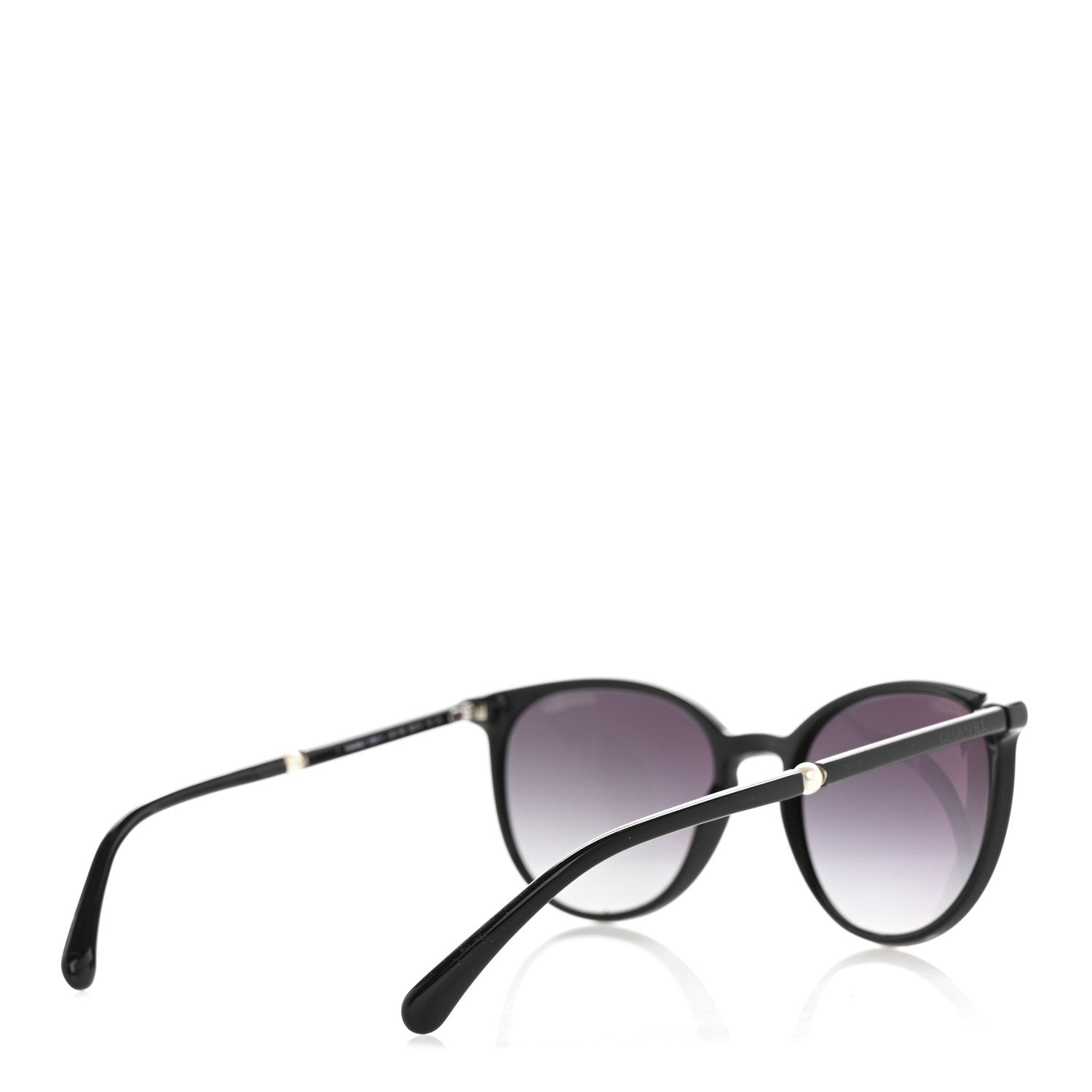 Acetate Butterfly Pearl Sunglasses 5394-H Black