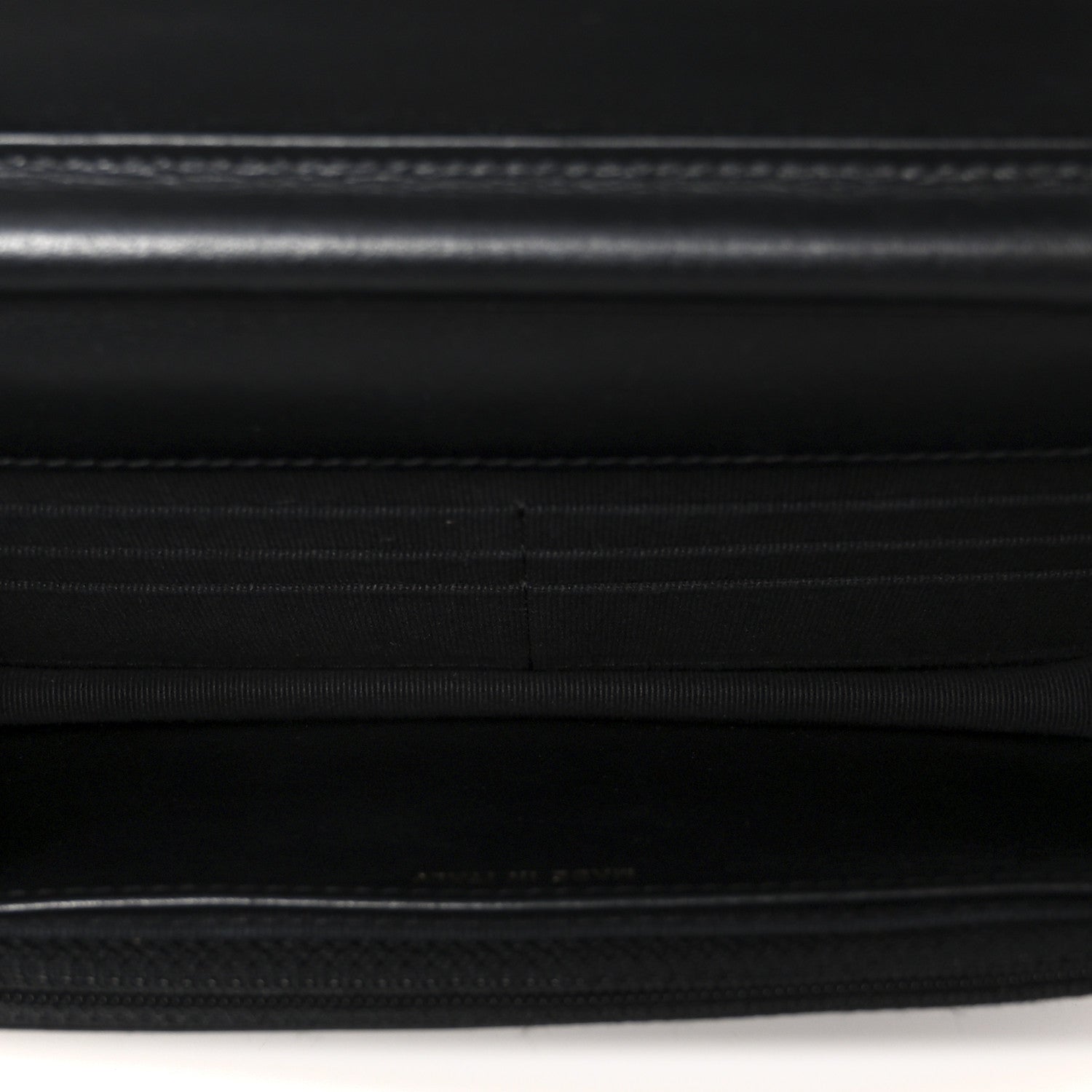 Caviar Quilted Boy Wallet On Chain WOC Black