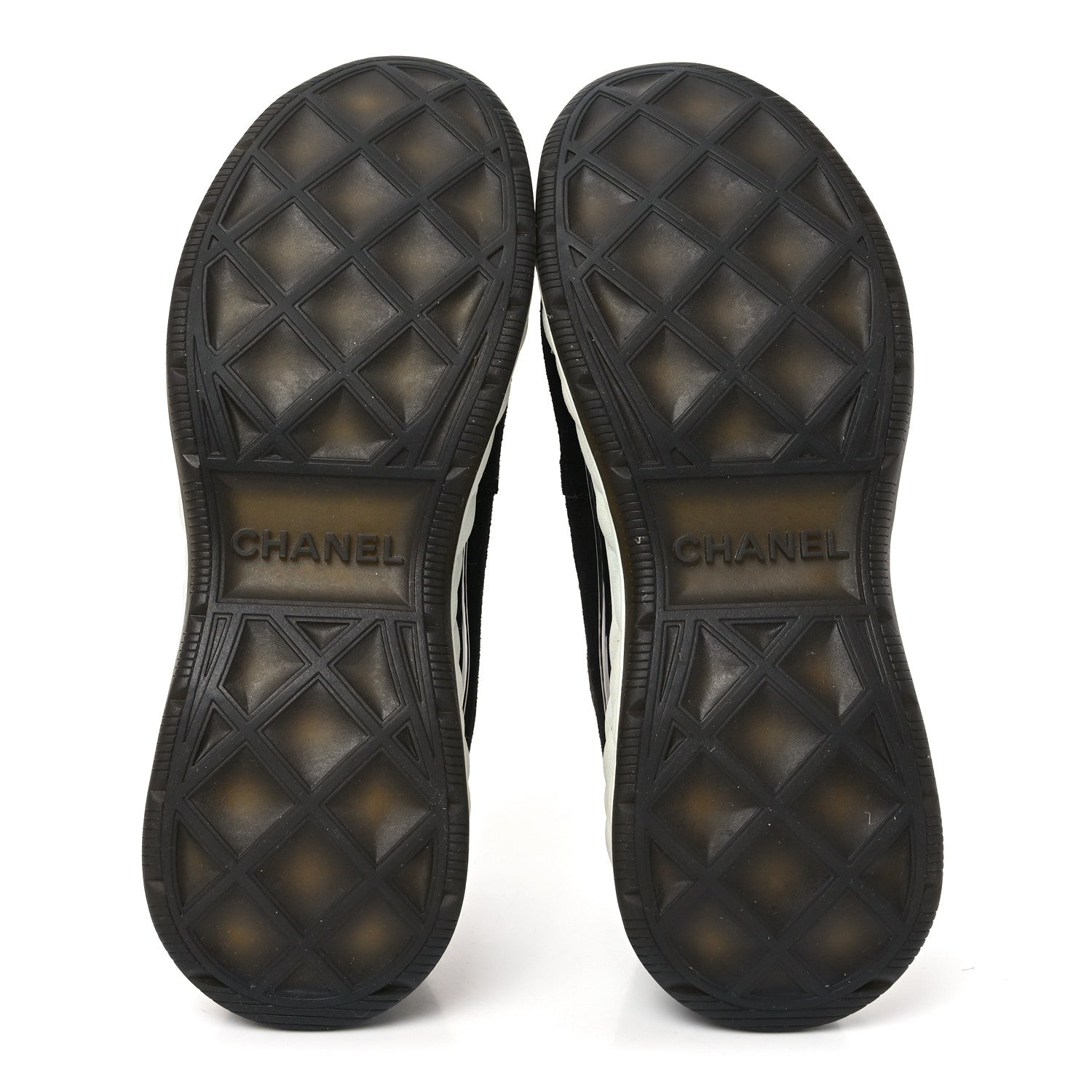 Fabric Suede CC Sneakers 39.5 Black Brown