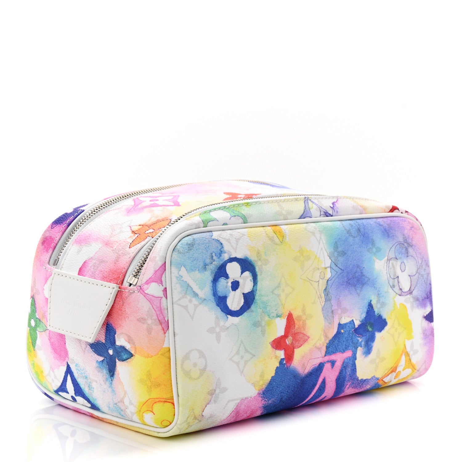 Monogram Watercolor Dopp Kit Toilet Pouch Multicolor