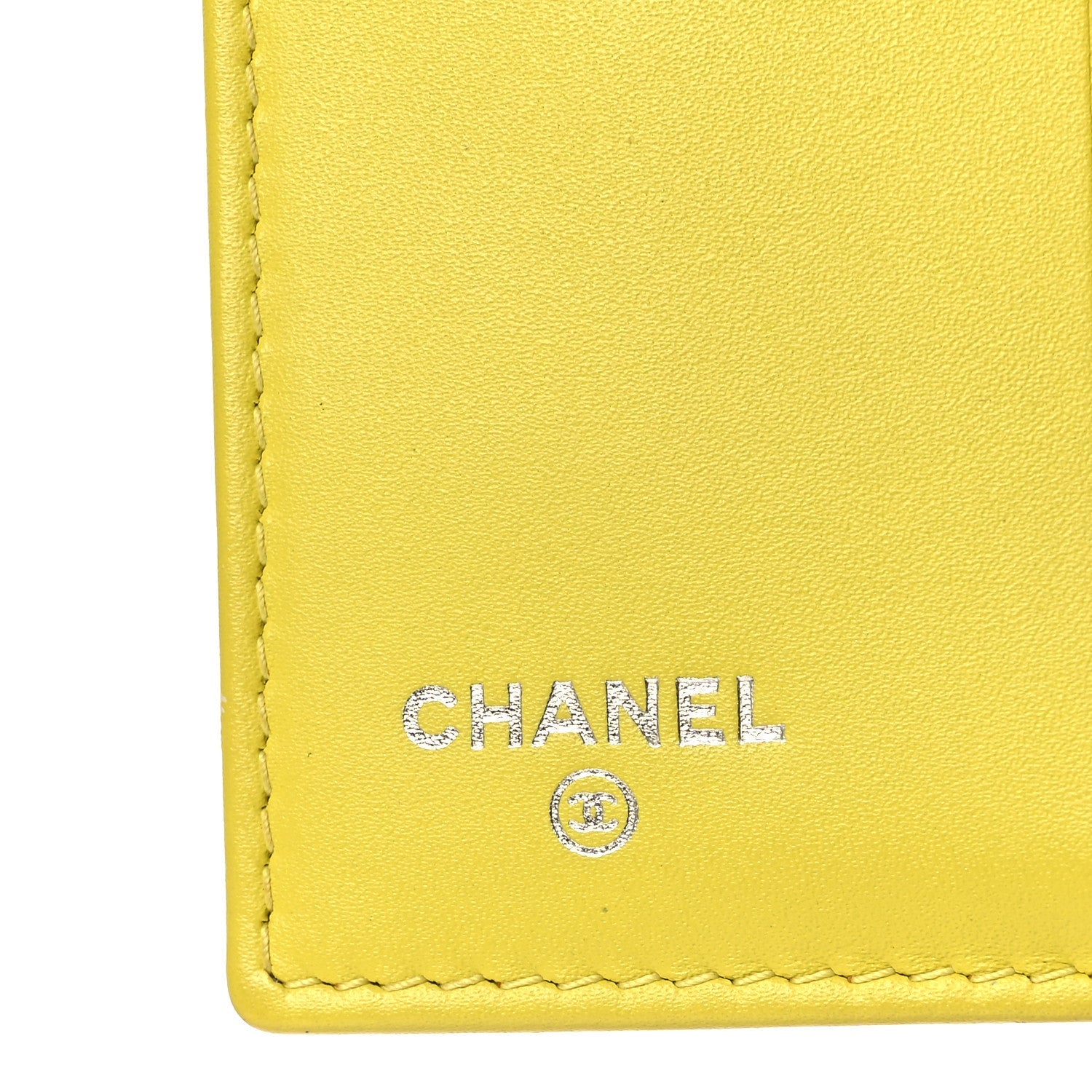 Caviar Timeless CC Compact French Wallet Yellow