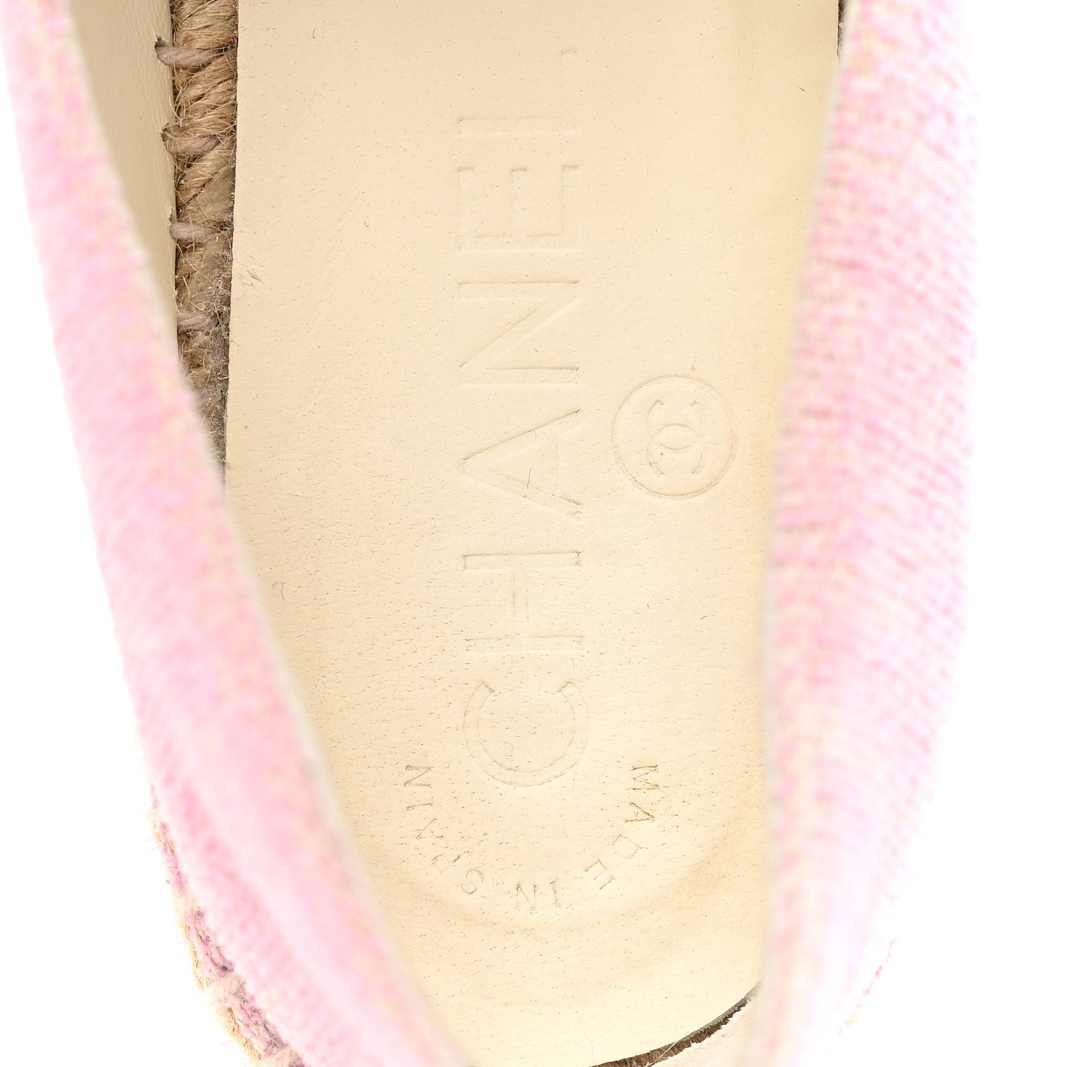 Toile Sequin CC Espadrilles 36 Pink Dark Pink