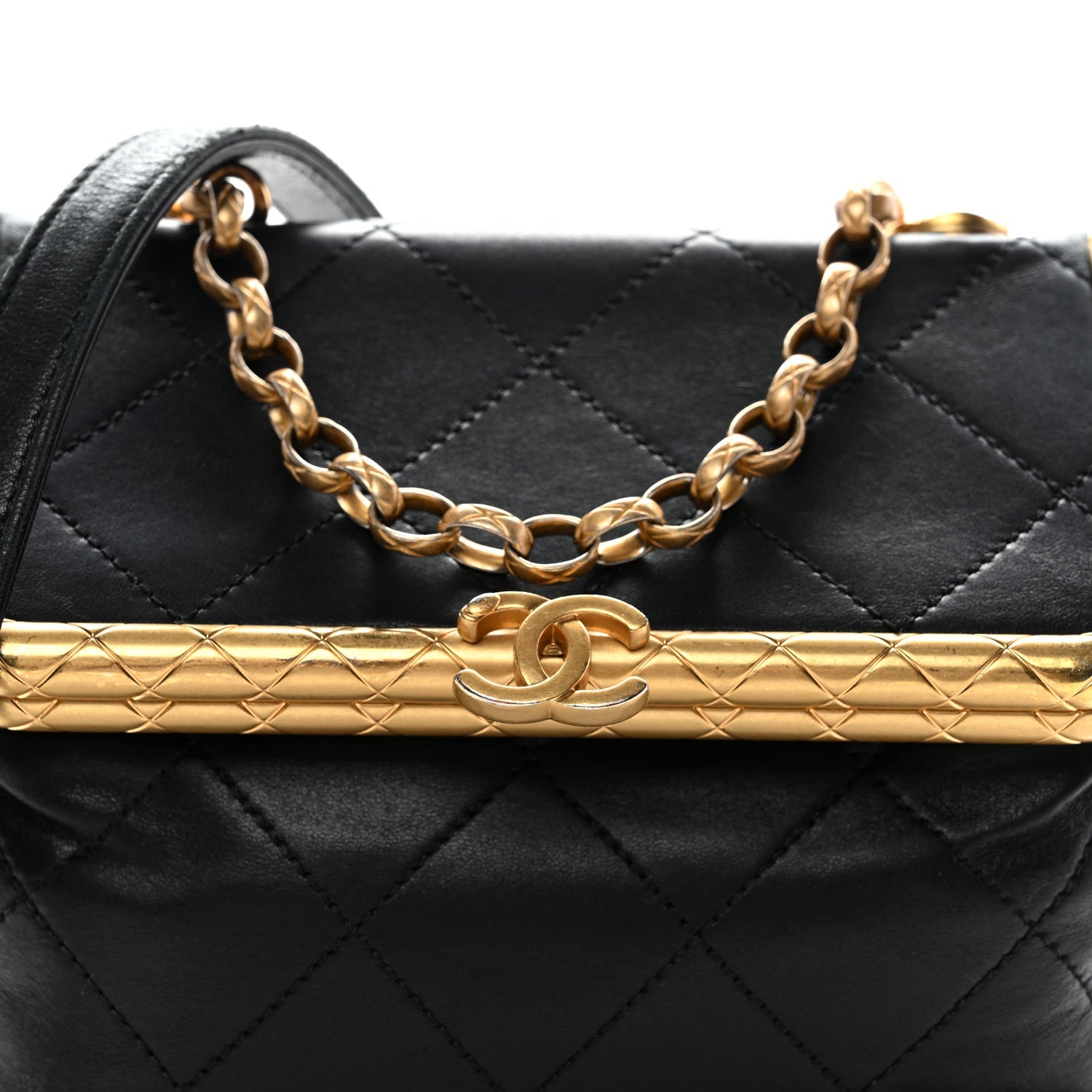 Lambskin Quilted My Crush Bag Black