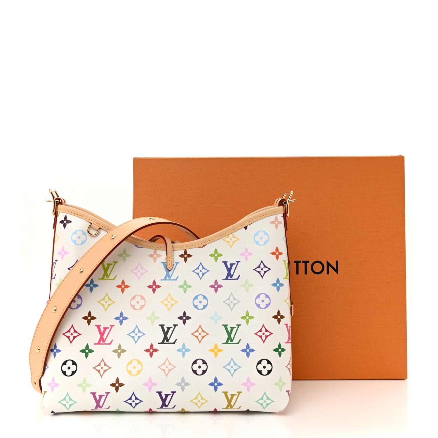 LV x TM Monogram Multicolor CarryAll PM White