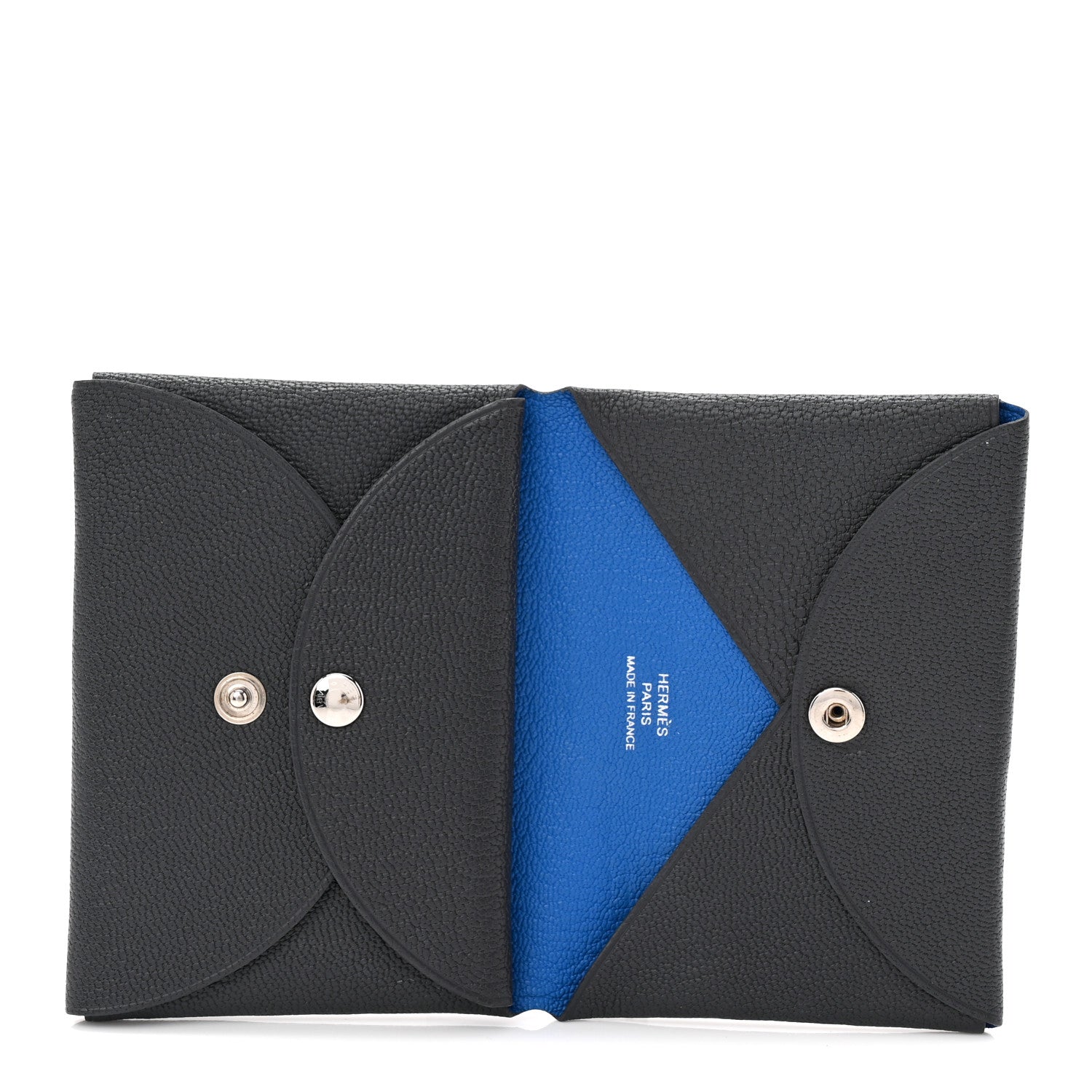 Chevre Mysore Verso Calvi Duo Card Case Ardoise Bleu Hydra