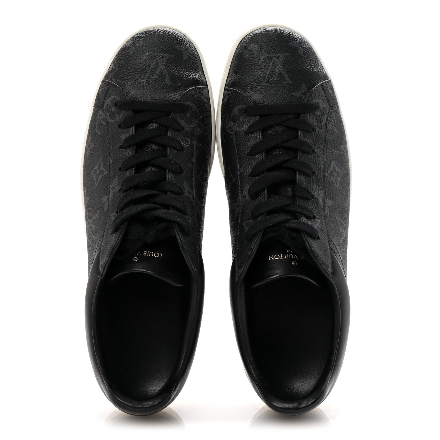 Calfskin Monogram Eclipse Luxembourg Sneakers Black