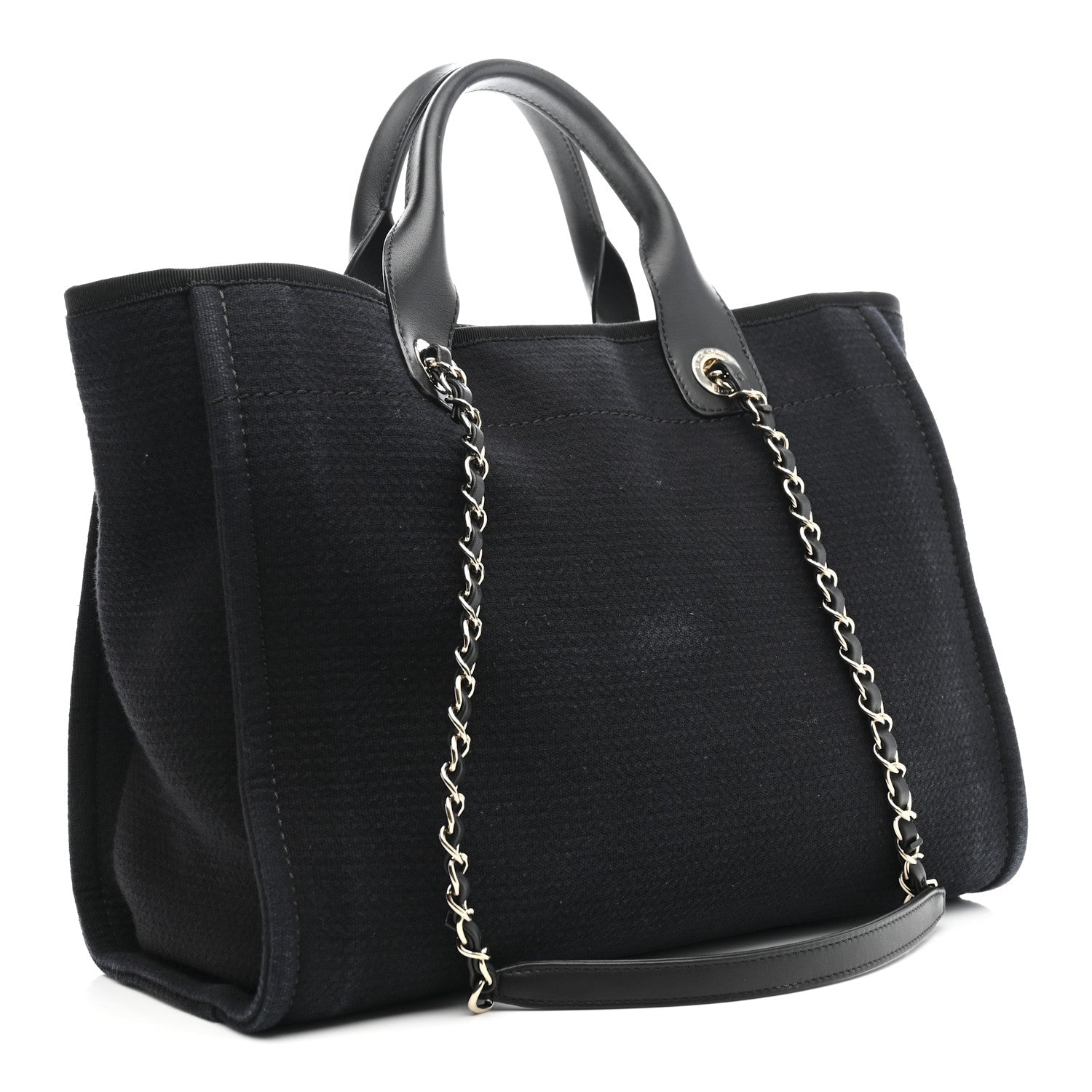 Mixed Fibers Small Deauville Tote Black