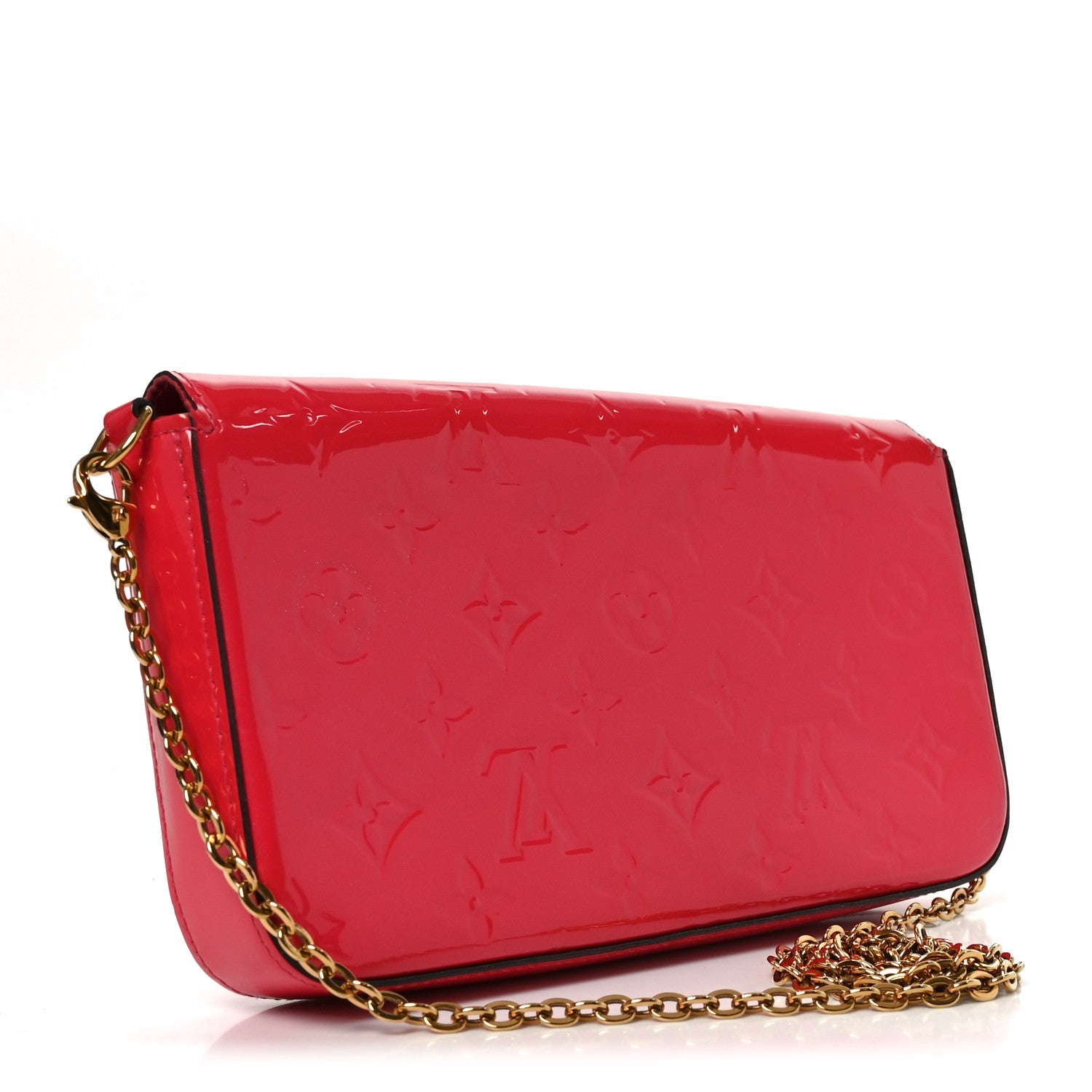 Vernis Felicie Pochette Chain Wallet Hot Pink