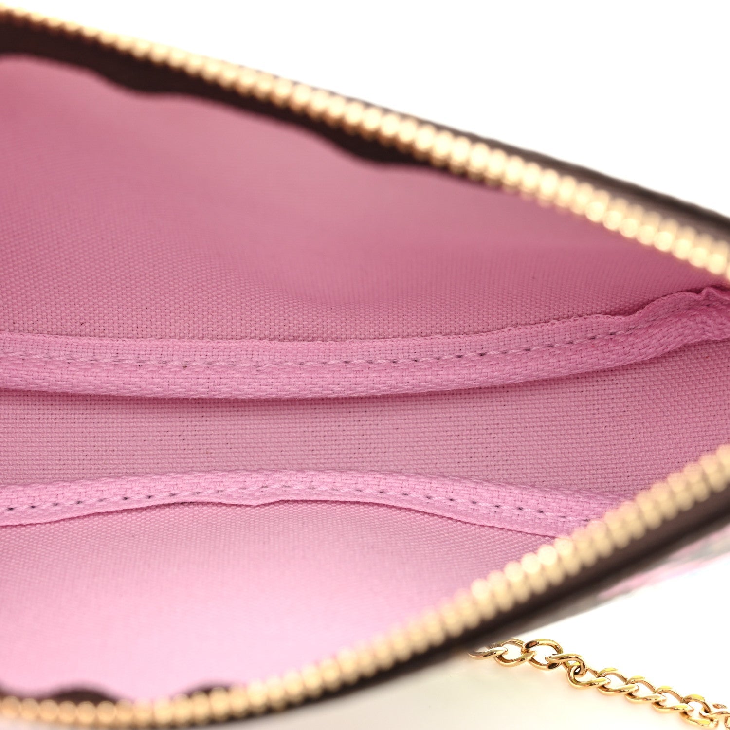 Monogram 2021 Christmas Animation Japanese Garden Mini Pochette Accessories Wisteria Pink
