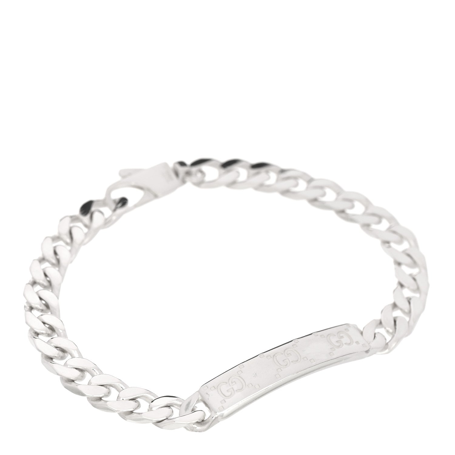 Sterling Silver GG ID Chain Bracelet