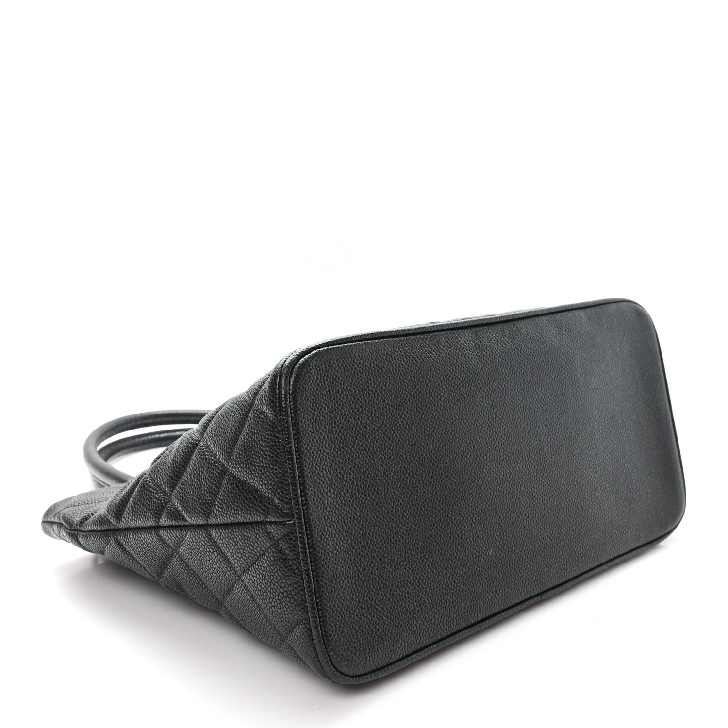 Caviar Quilted Medallion Tote Black