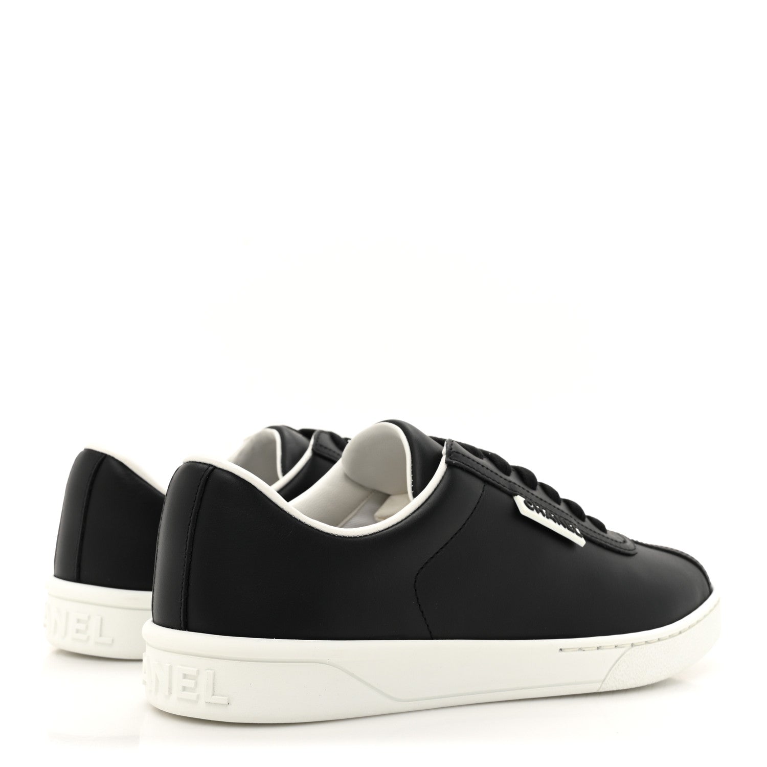 Calfskin CC Womens Sneakers 36.5 Black