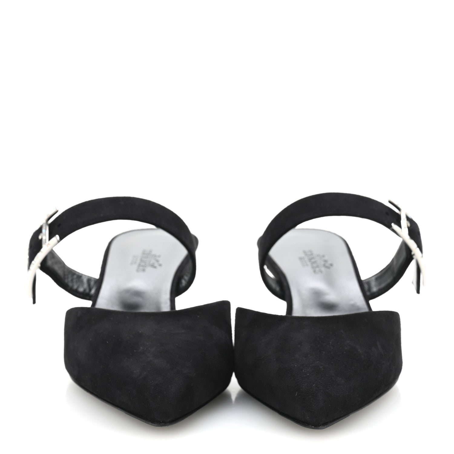 Suede Goatskin Blink Mules 36 Black