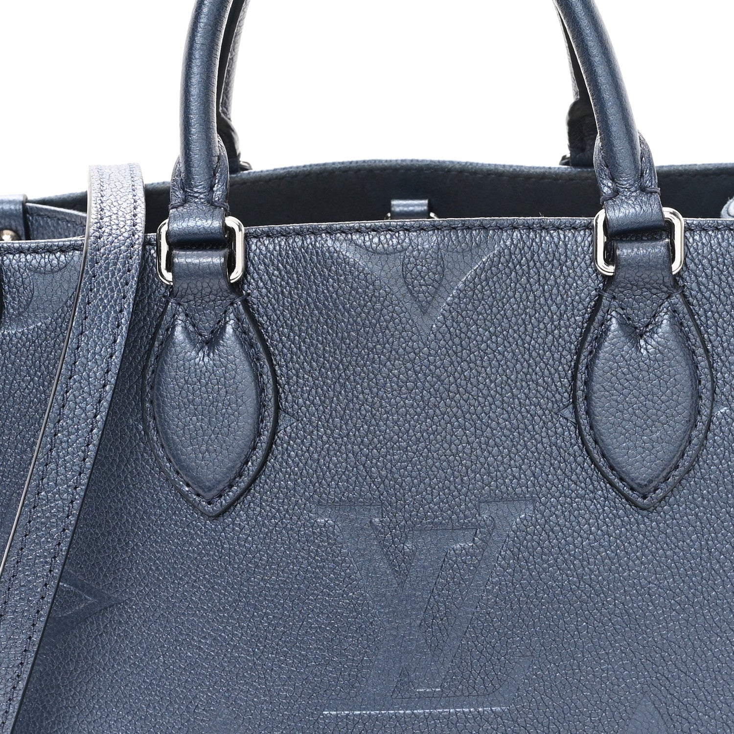 Metallic Empreinte Monogram Giant Onthego PM Navy Nacre
