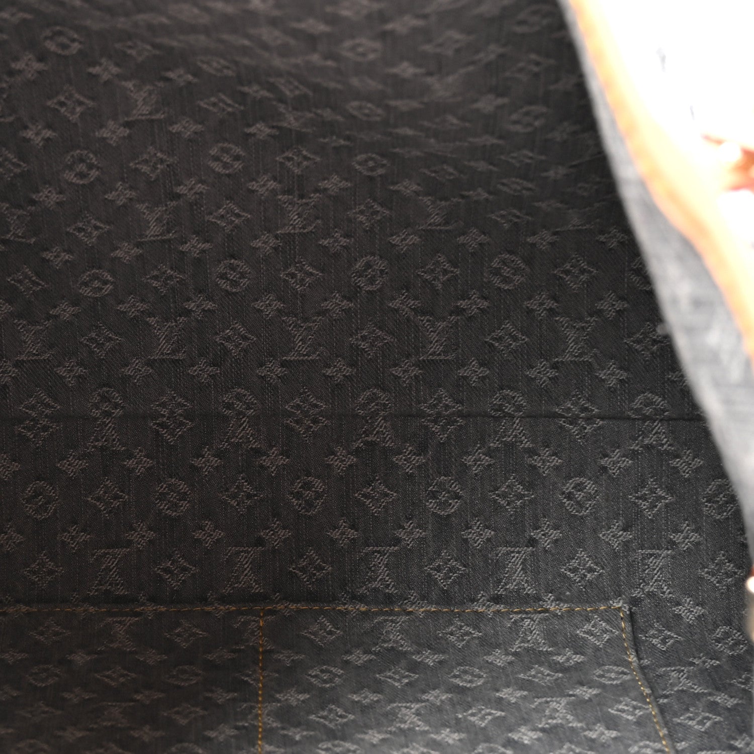Monogram Denim CarryAll MM Washed Grey