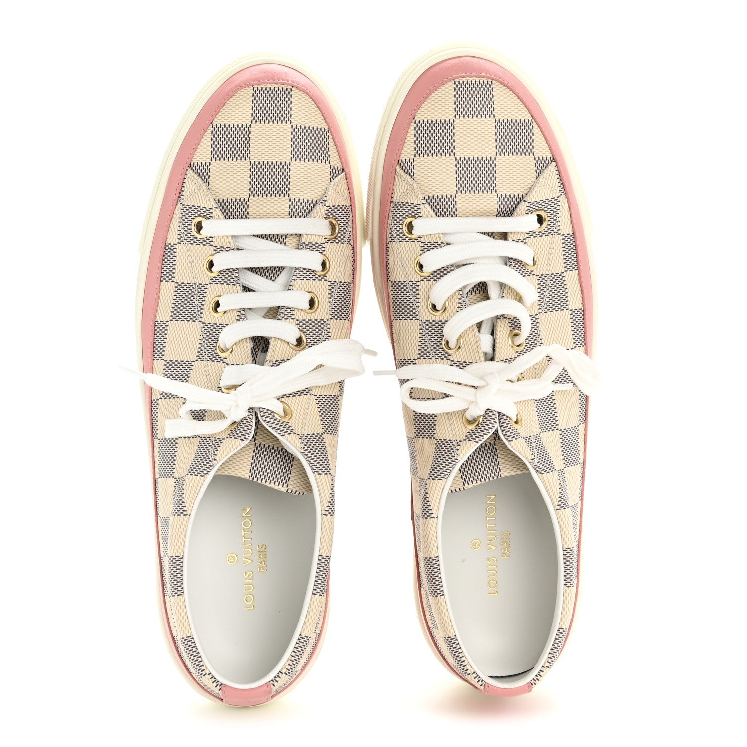 Damier Azur Stellar Sneakers 40 Rose Ballerine