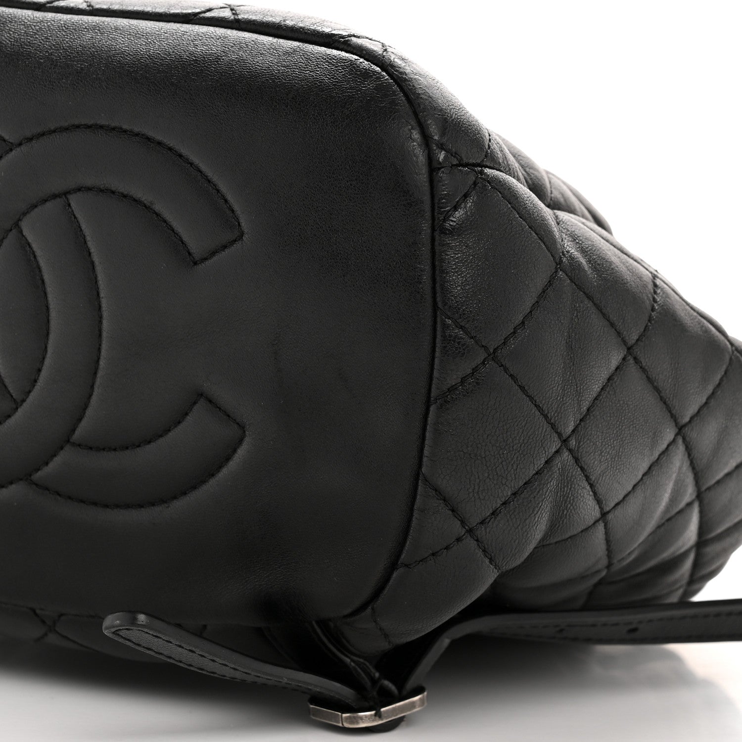Lambskin Quilted Daily Supple Backpack Black