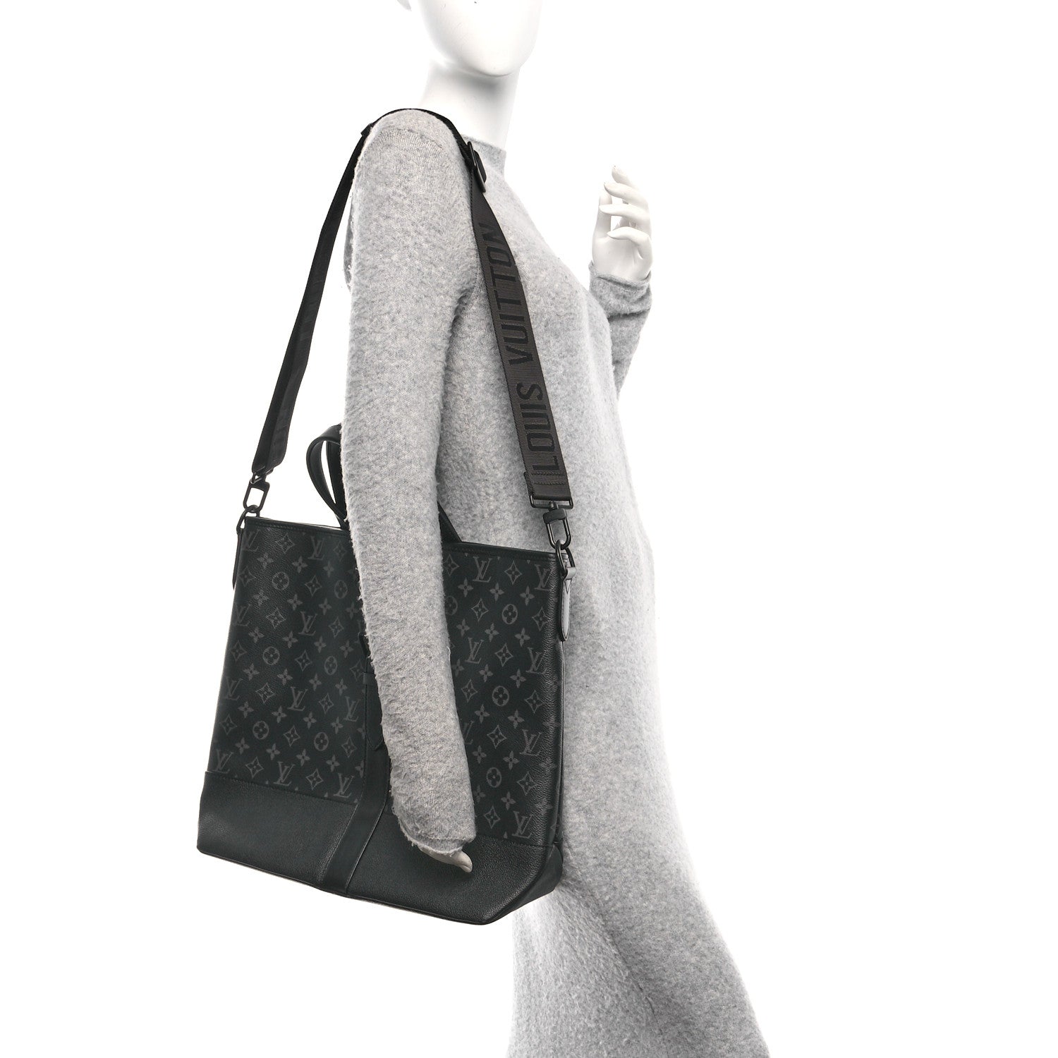 Monogram Eclipse Saumur Tote Black