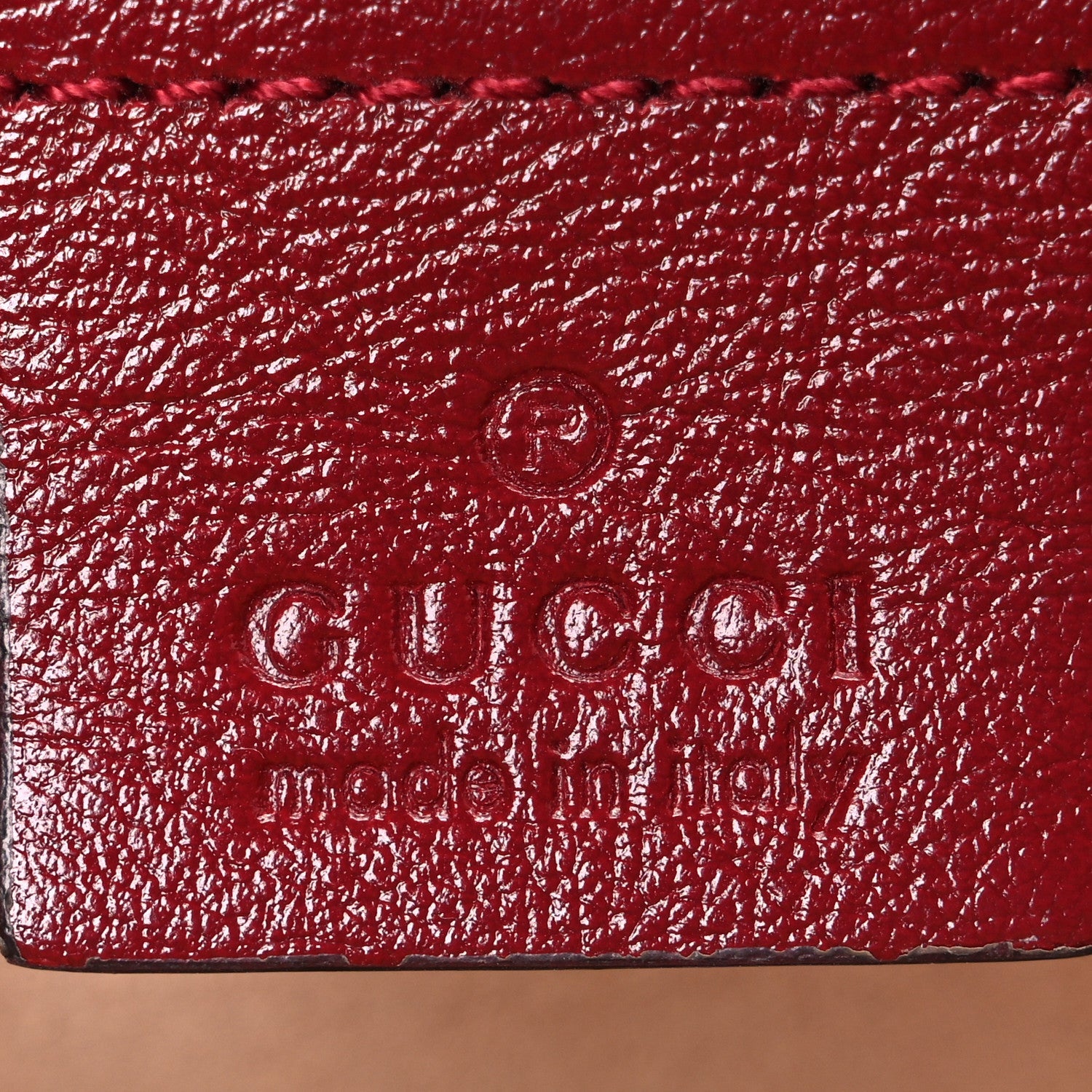 Monogram Azalea Calfskin Matelasse Diagonal Small GG Marmont Chain Shoulder Bag Beige Ebony New Cherry Red