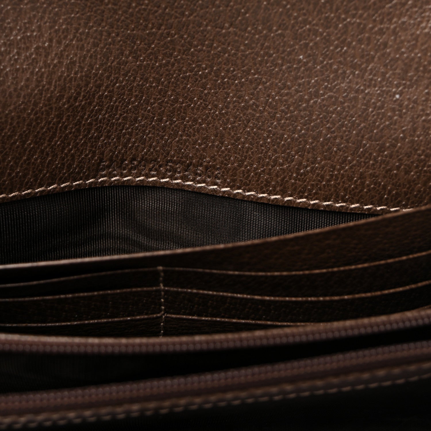 GG Supreme Monogram Web Ophidia Wallet On Chain Brown