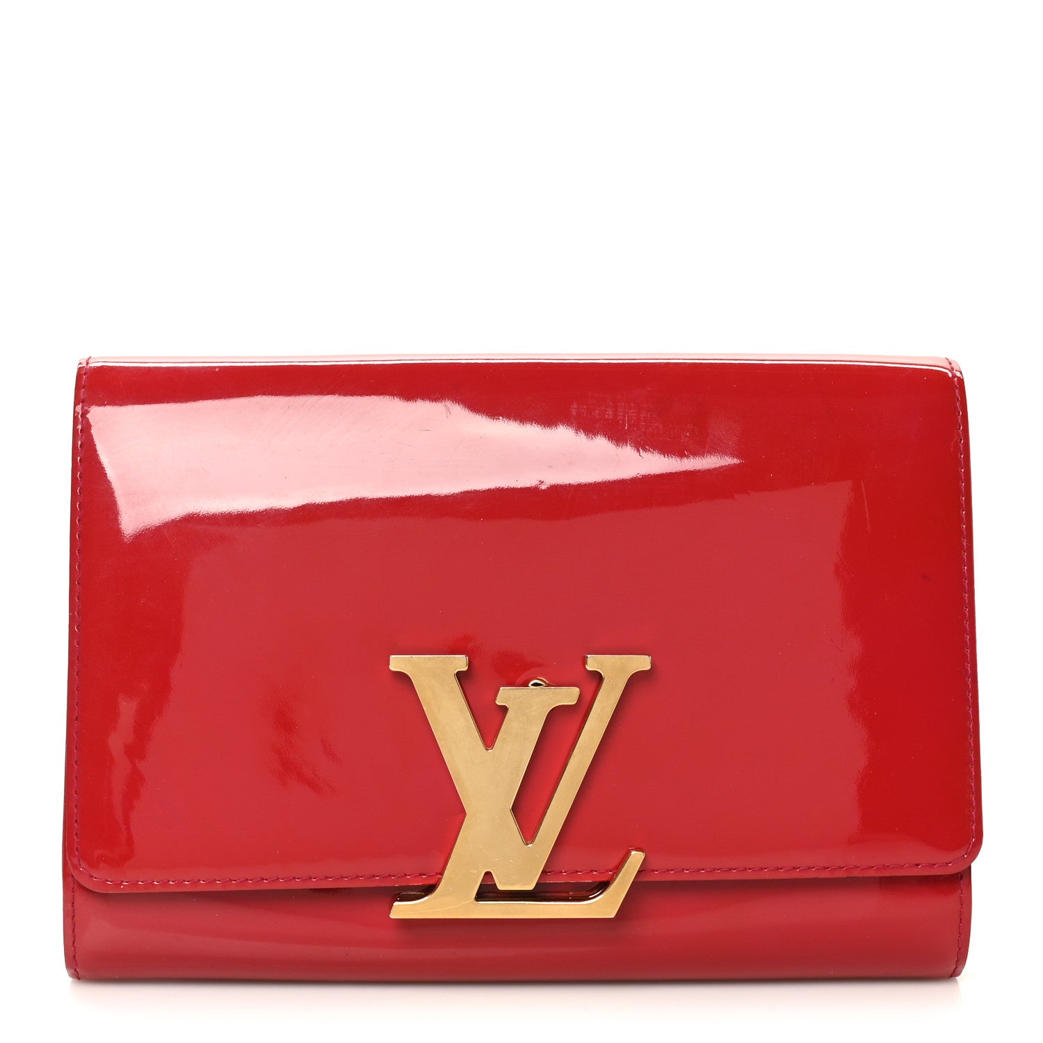 Patent Louise Clutch Rose Indien
