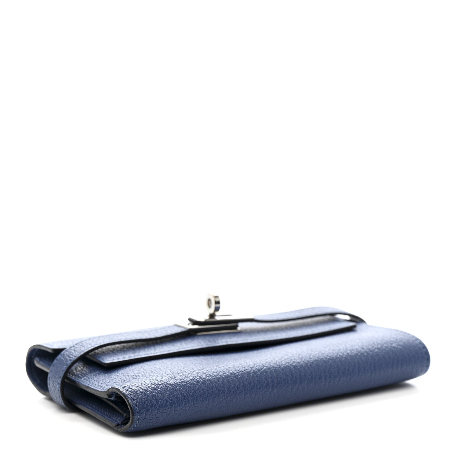 Chevre Mysore Medium Kelly Wallet Bleu Agate