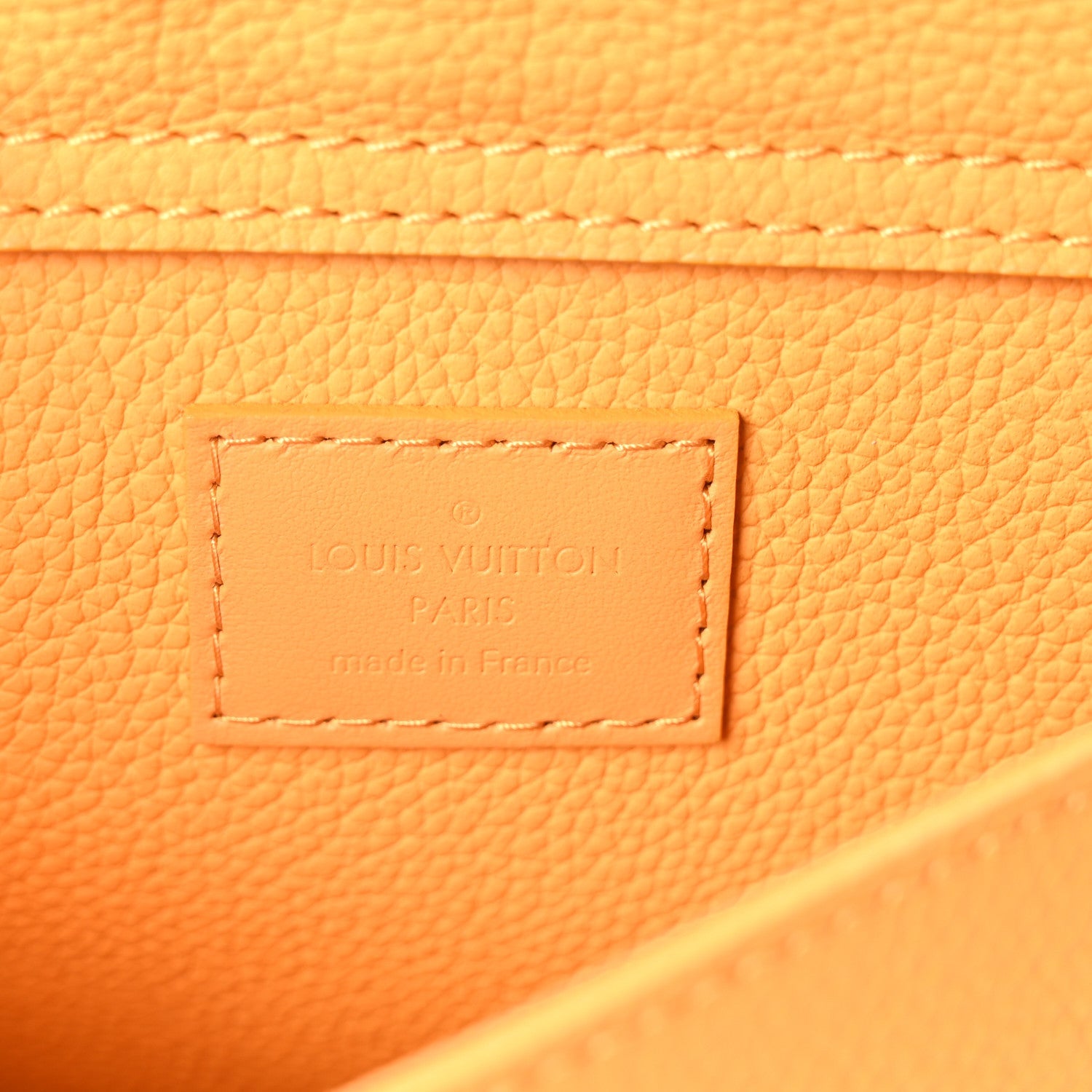 Grained Calfskin Aerogram Takeoff Sling Safran Yellow