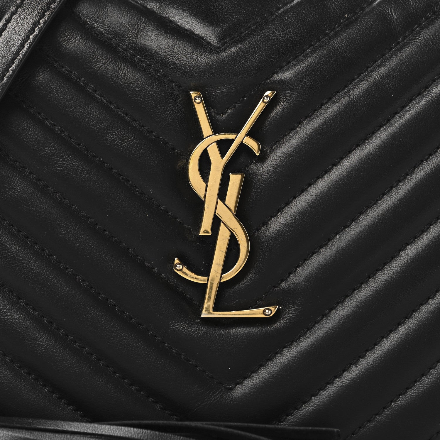 Calfskin Matelasse Monogram Lou Camera Bag Black