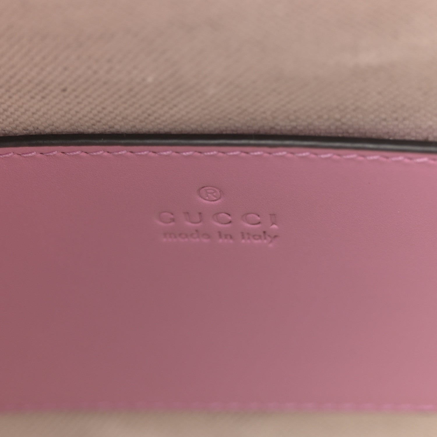 Calfskin Bamboo Backpack Glossy Pink