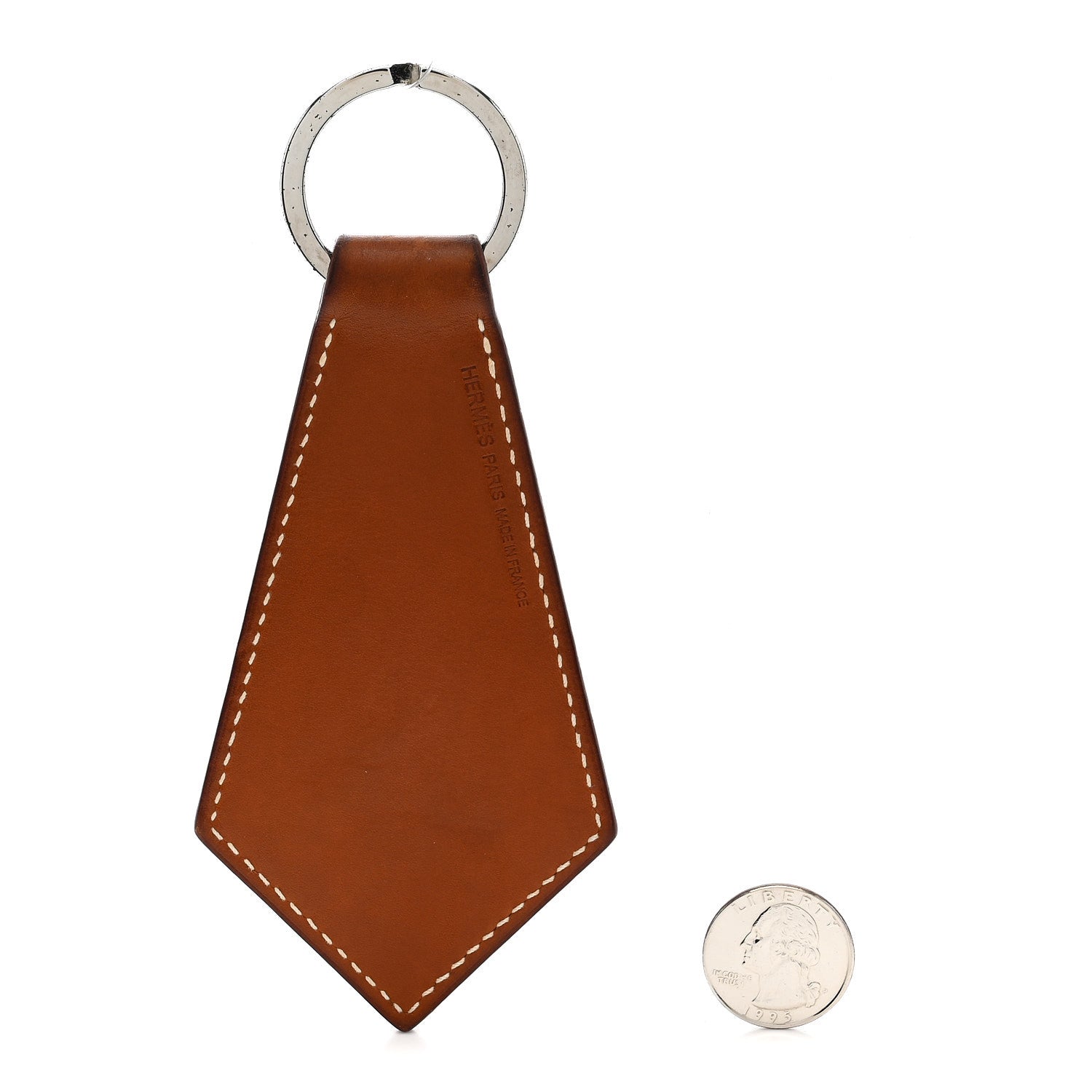 Barenia Palladium Superlucky Key Ring Fauve
