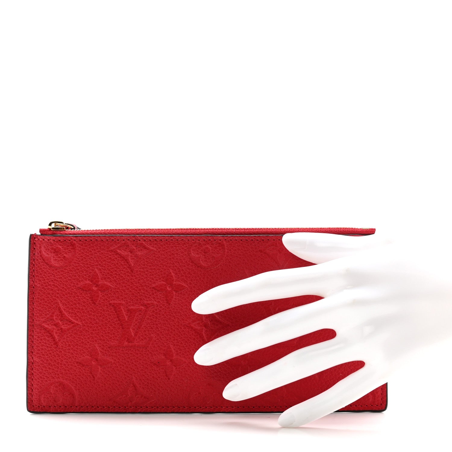 Empreinte Felicie Chain Wallet Zippered Insert Cherry