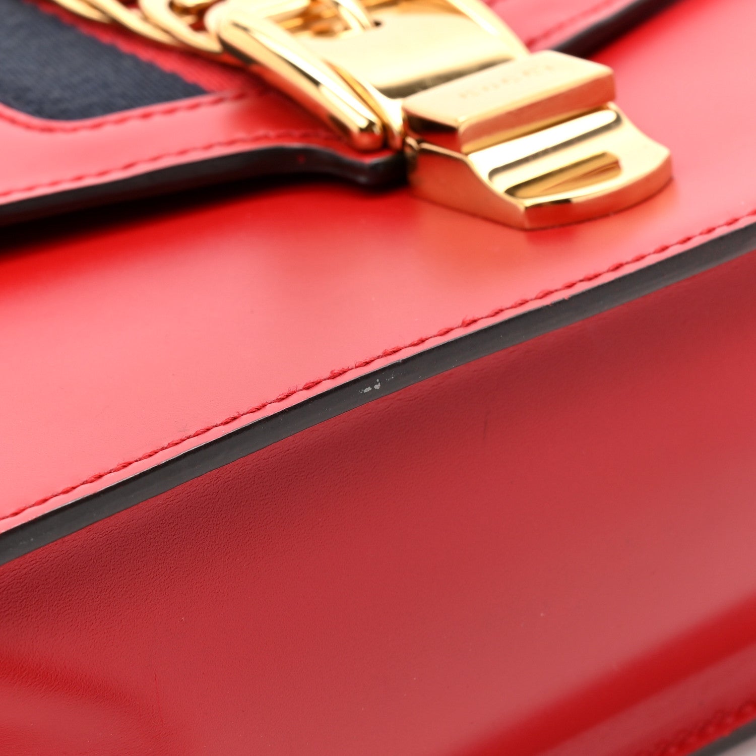 Calfskin Small Sylvie Shoulder Bag Hibiscus Red
