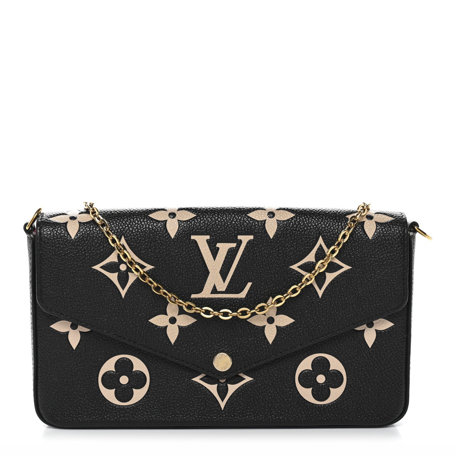 Empreinte Monogram Giant Felicie Pochette Black Beige