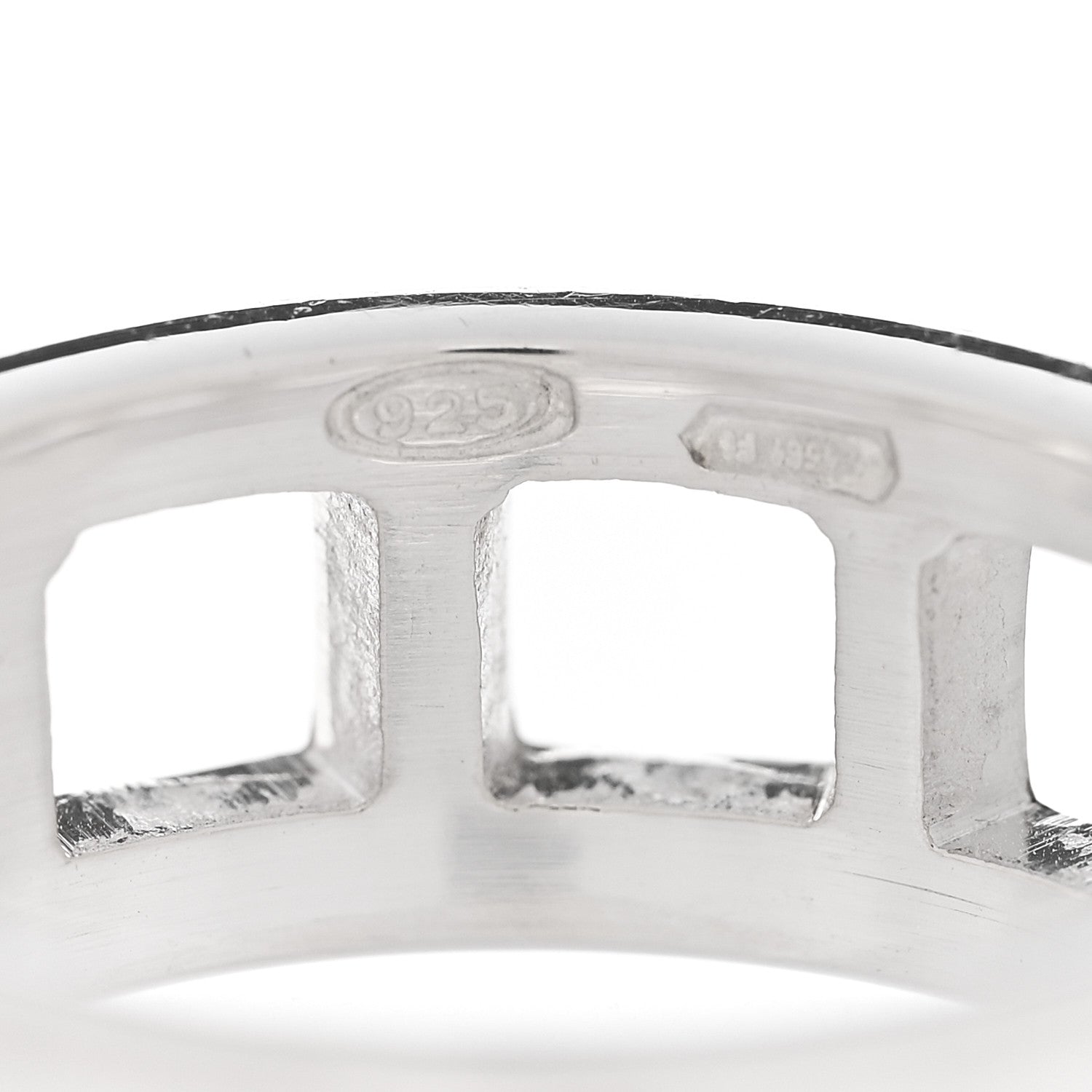 Sterling Silver Cutout Ring 52 6