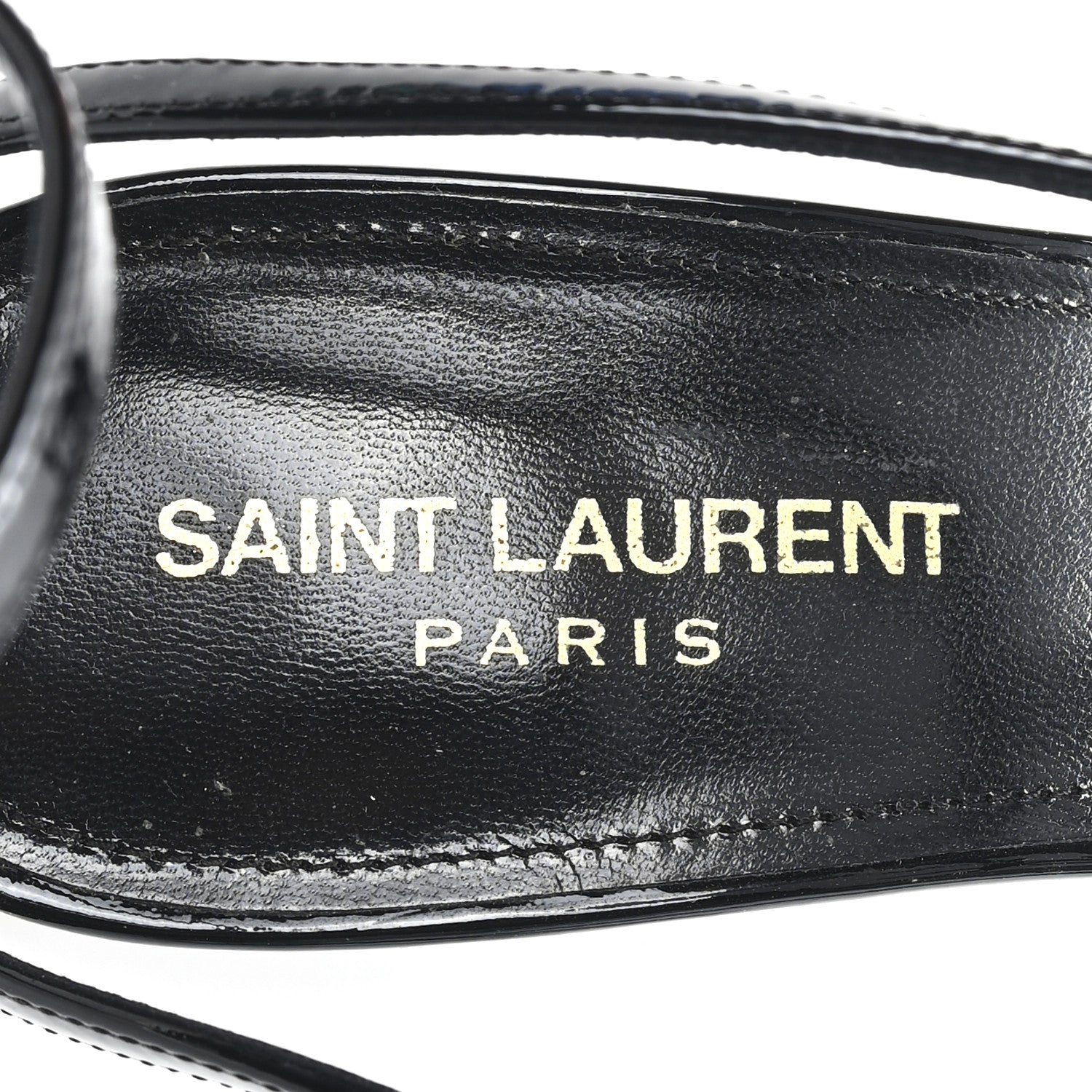 Patent Cassandra 100 Ankle Strap Sandals 39.5 Black