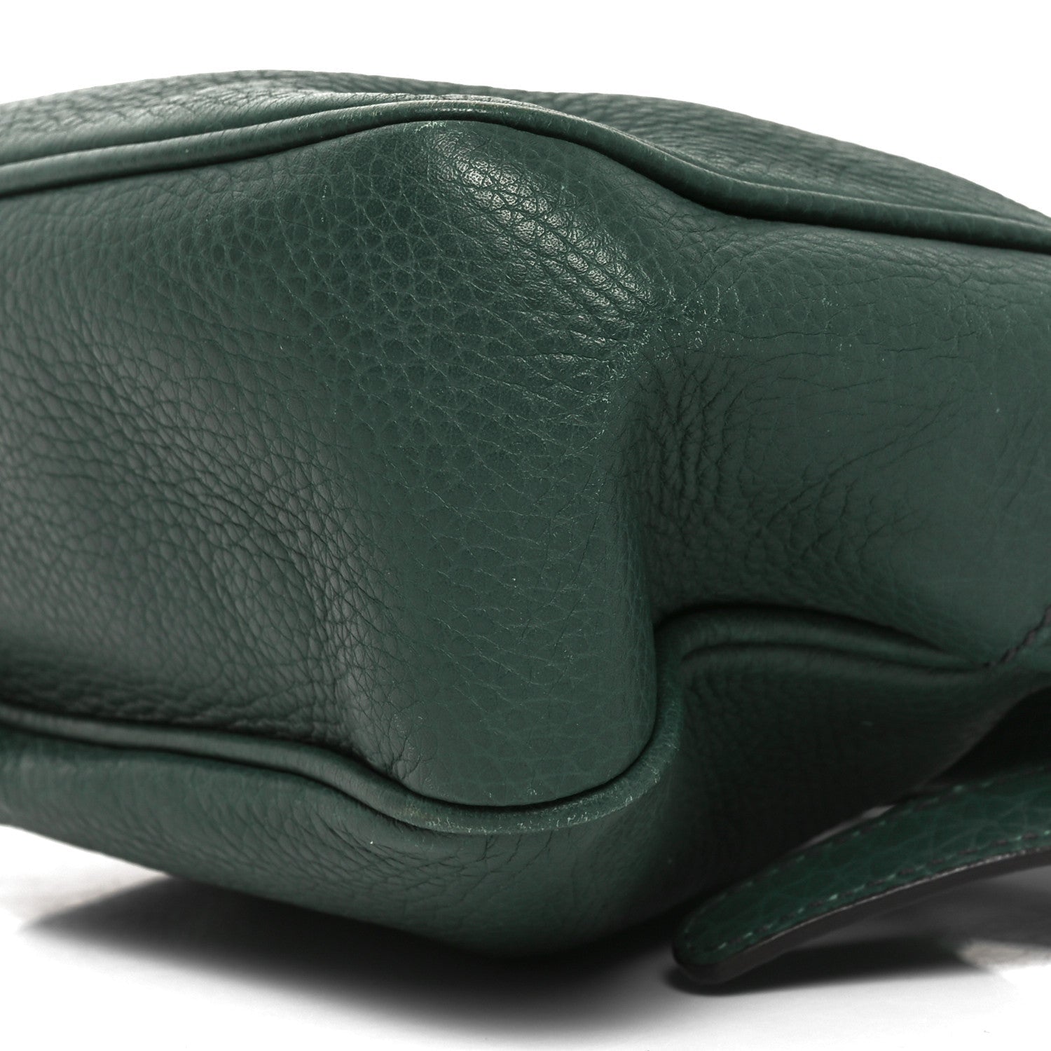 Pebbled Calfskin Small Soho Disco Bag Emerald Green