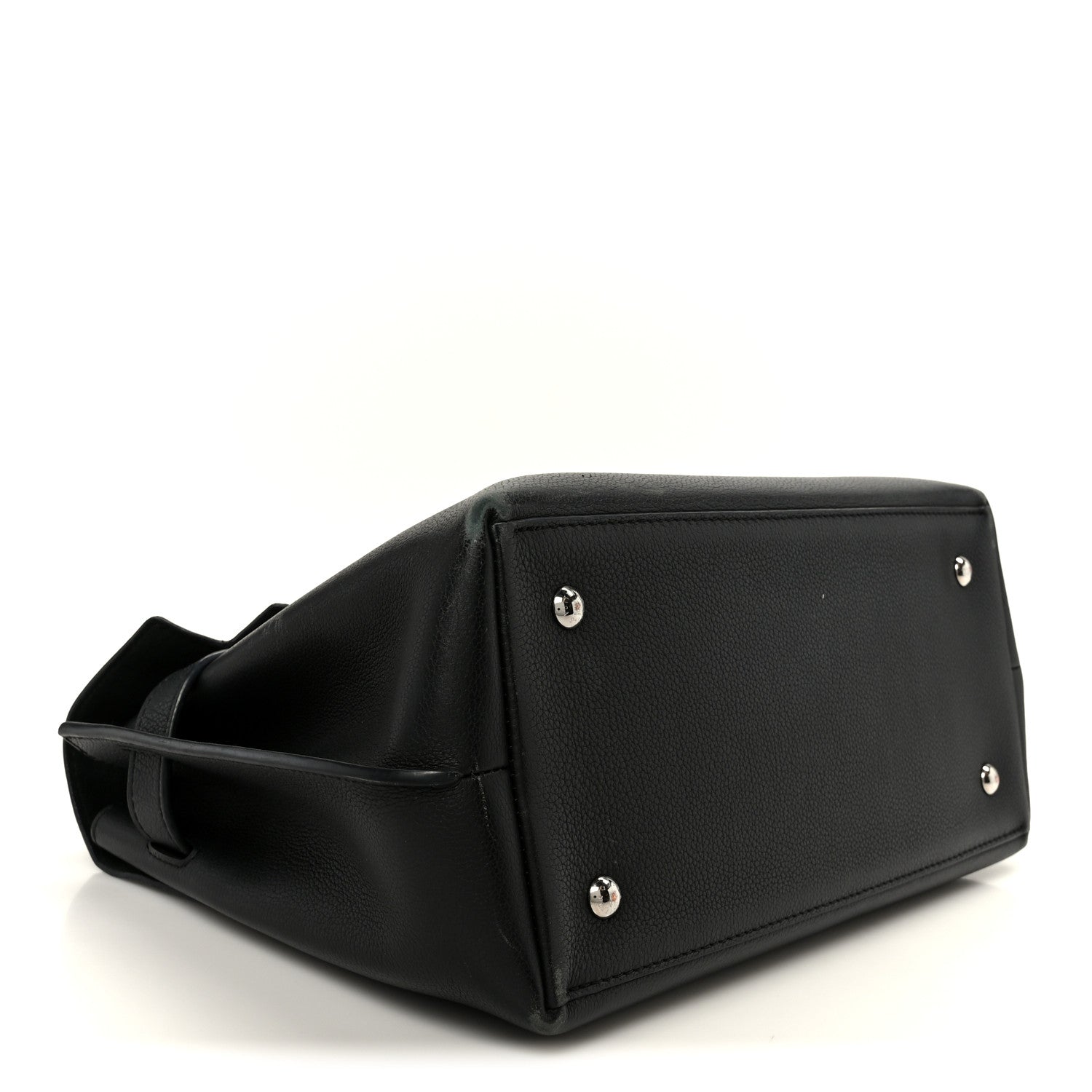 Soft Calfskin My Lockme Top Handle Black