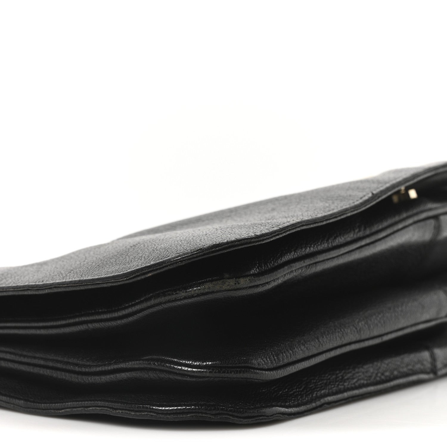 Calfskin Blondie Shoulder Flap Black
