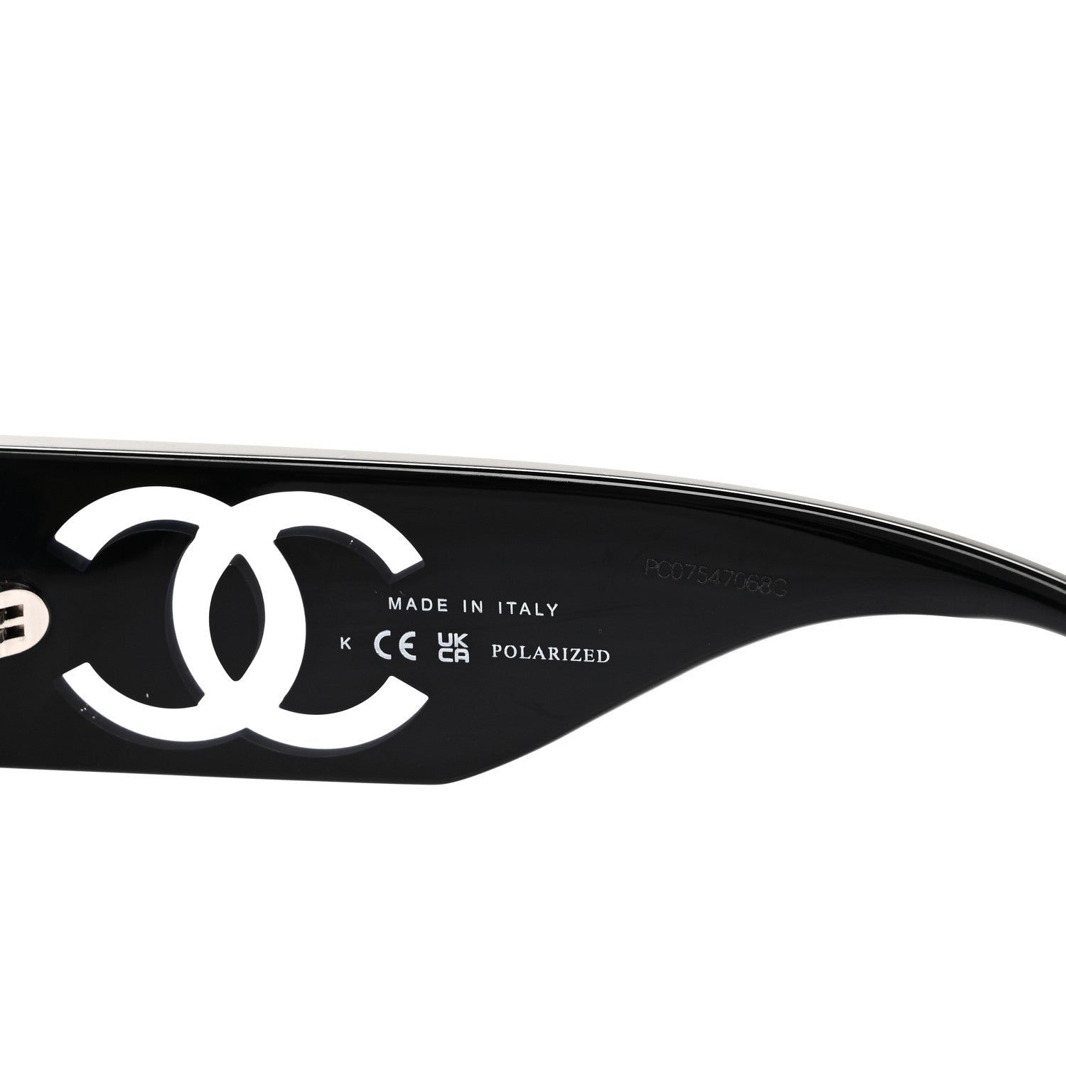 Acetate Polarized Rectangle Sunglasses 5526-A Black