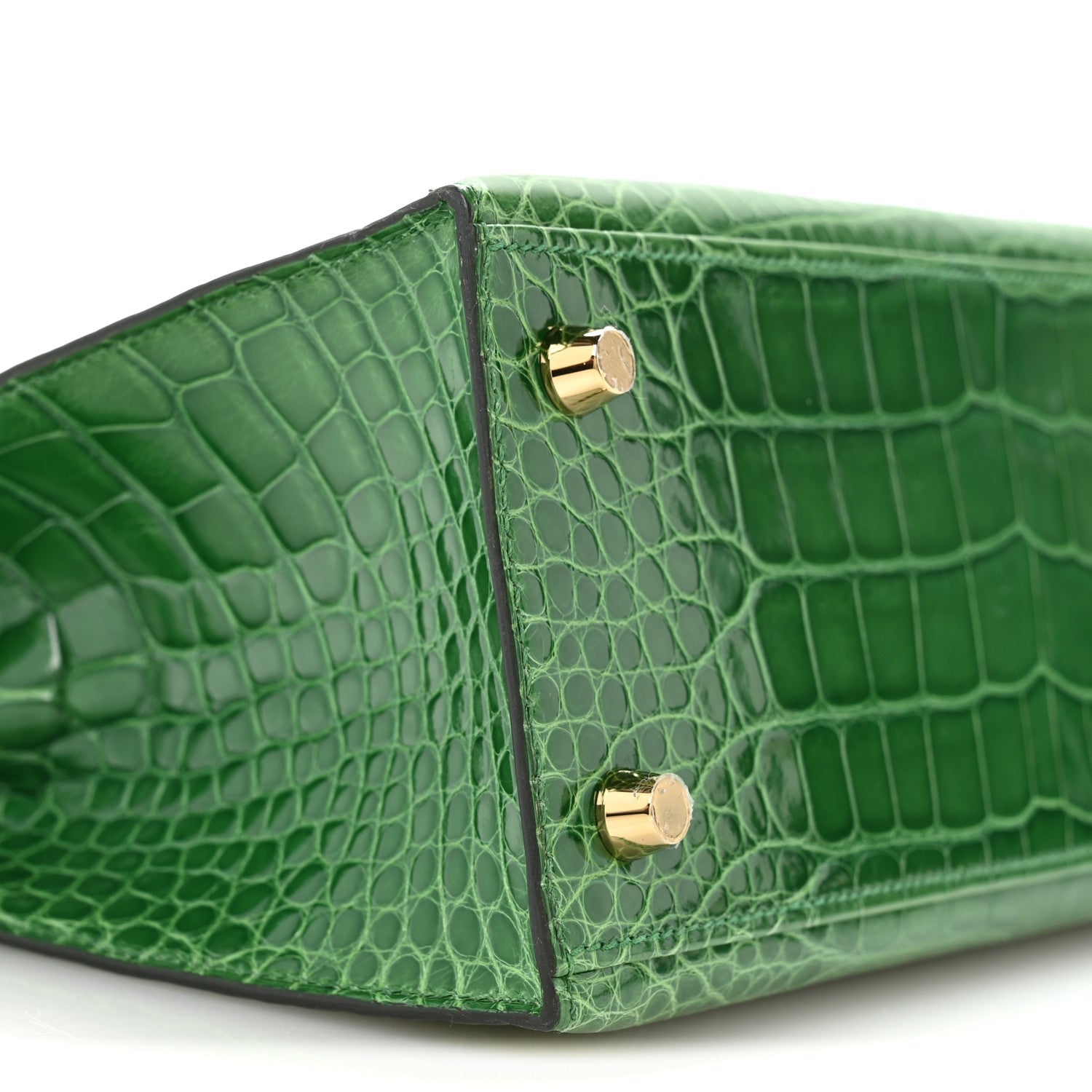 Shiny Alligator Kelly Sellier 25 Cactus