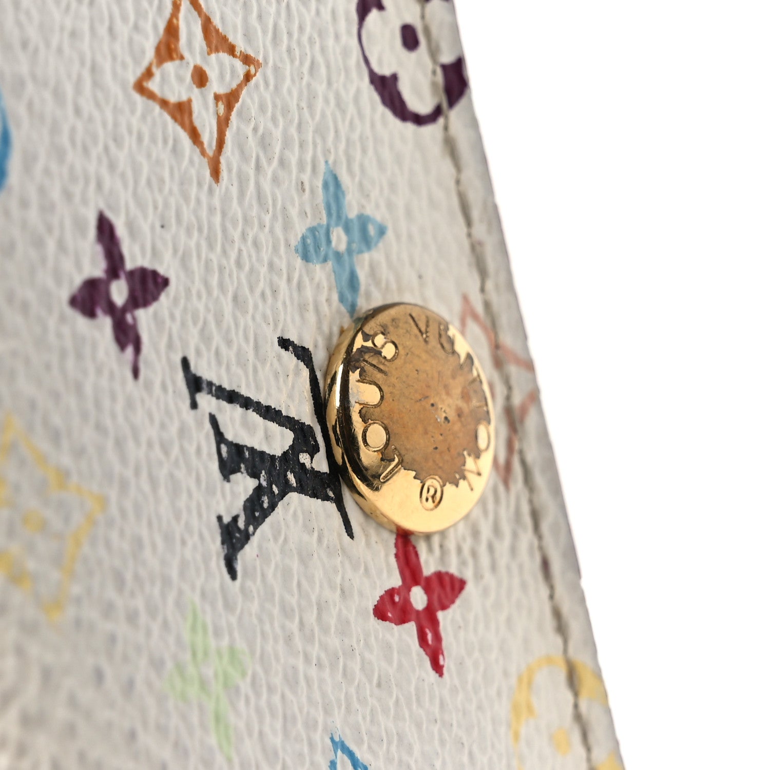 Monogram Multicolor Multicles 4 Key Holder White