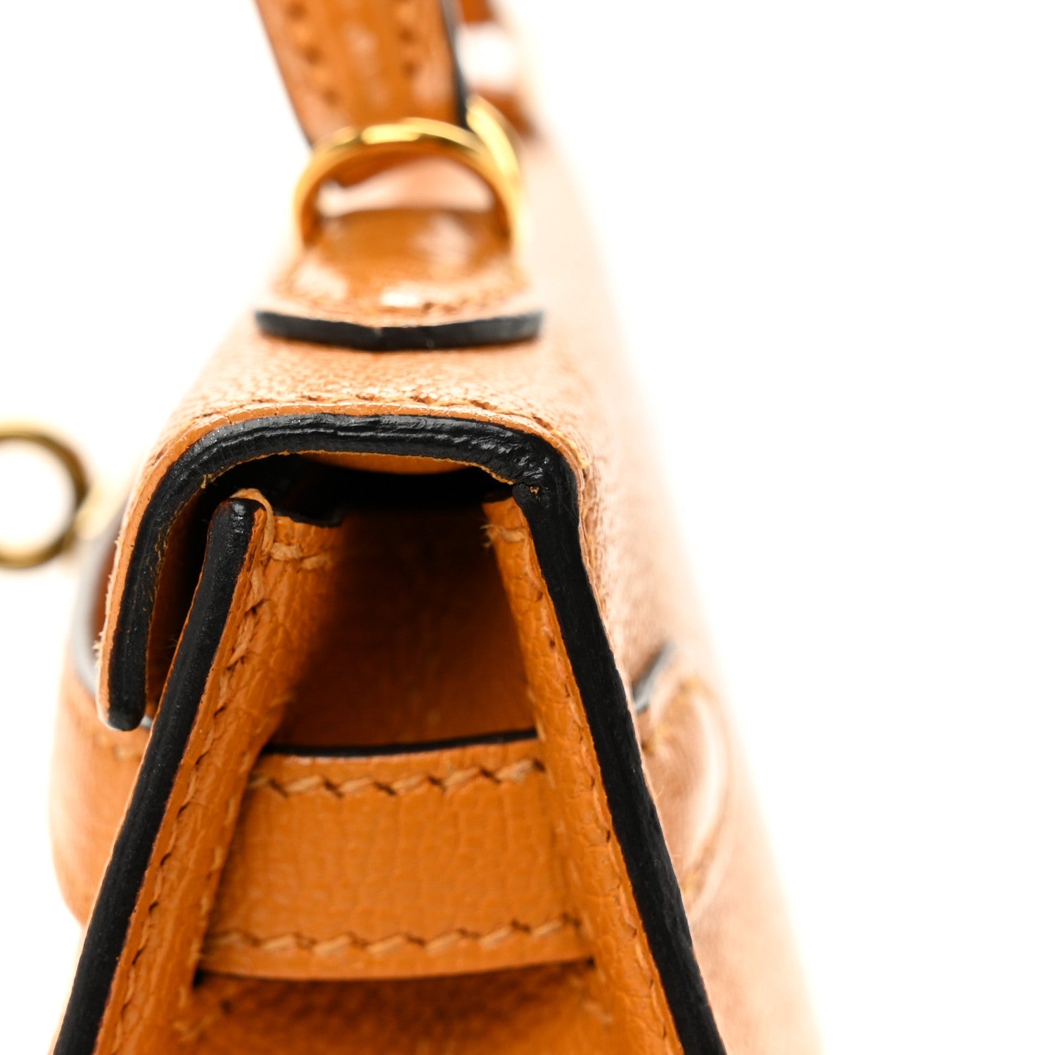 Chevre Mysore Mini Kelly Sellier 20 Jaune Ambre