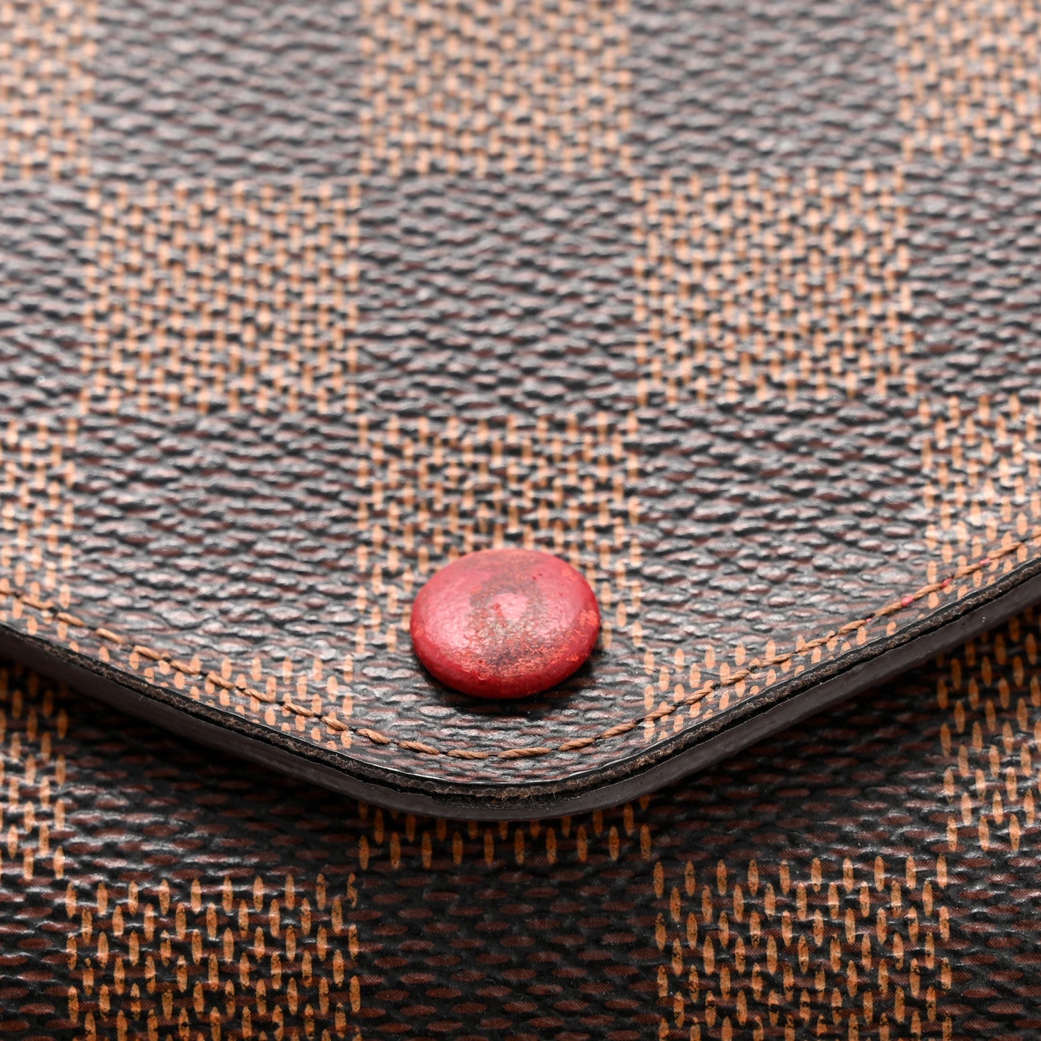 Damier Ebene Josephine Wallet Red