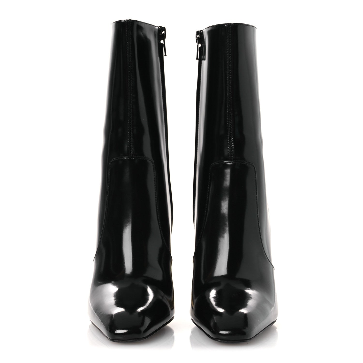 Vitello Marilyn Auteuil 105 Ankle Zip Boots 37.5 Black