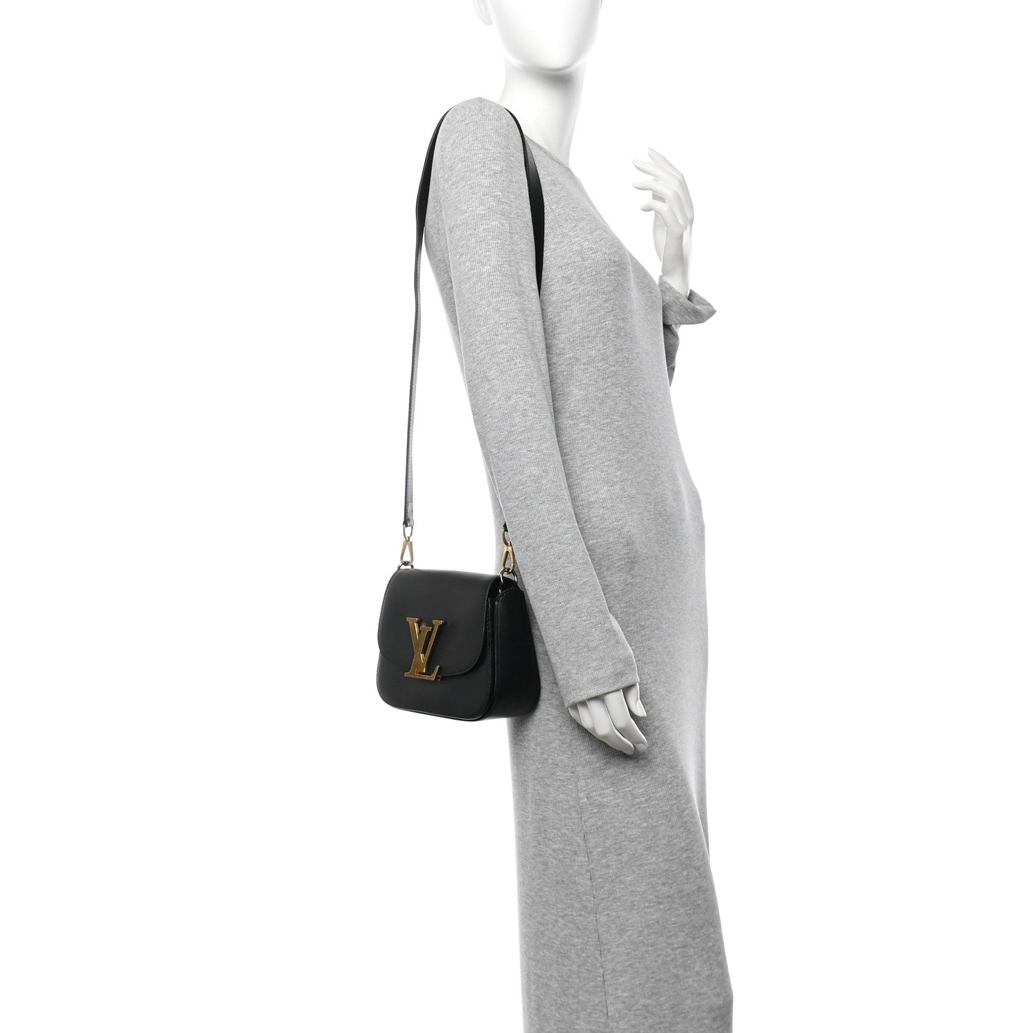 Box Calfskin Vivienne LV Black